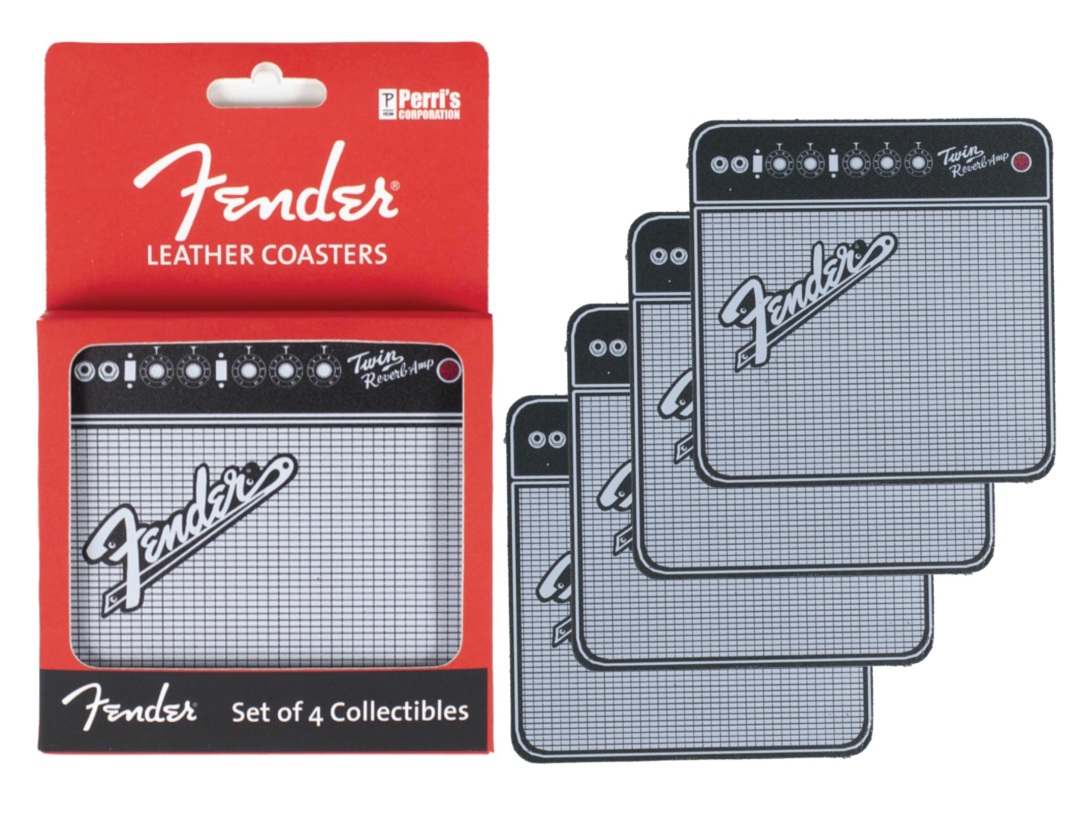 Levně Perri's Leathers Leather Coasters Fender Amp