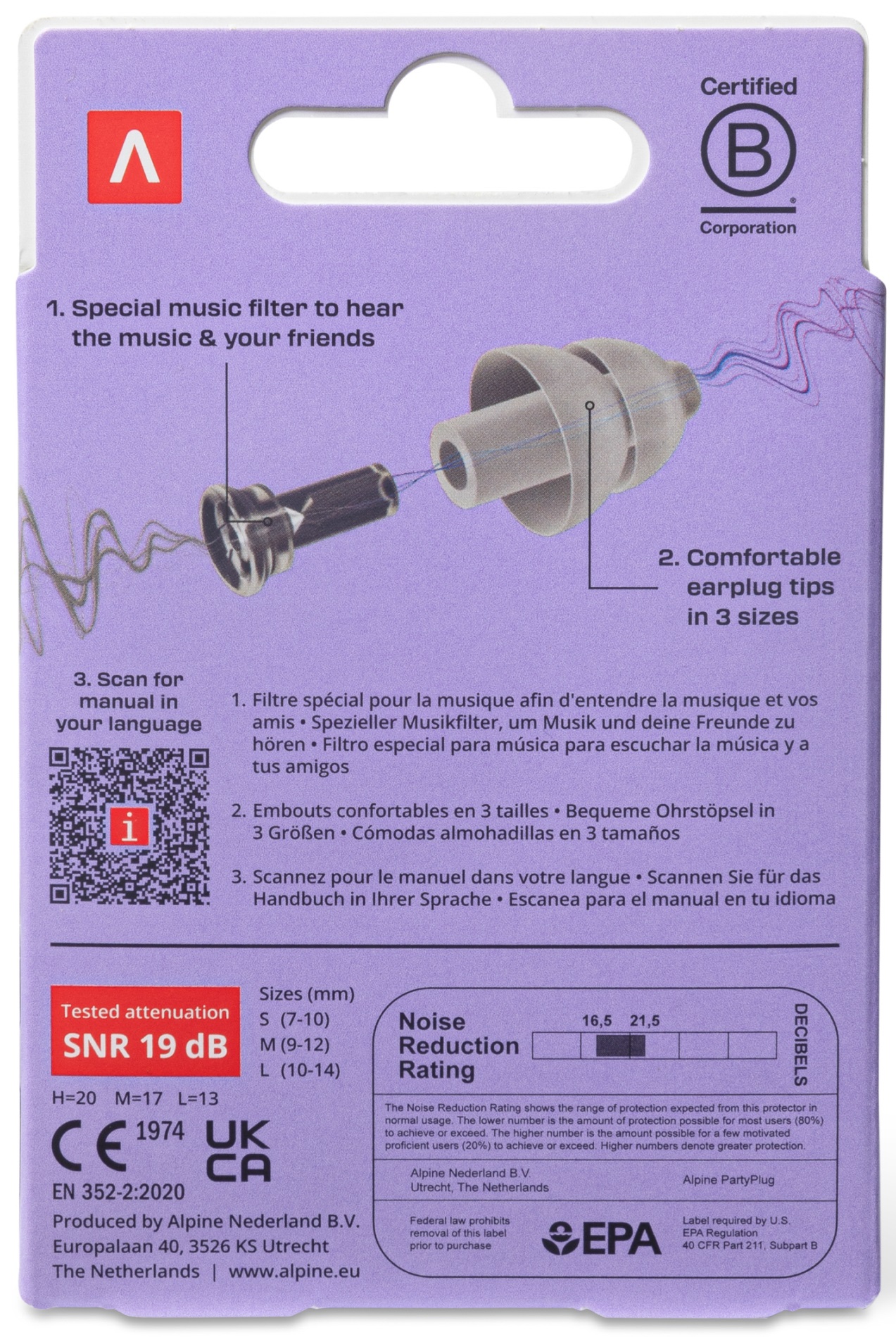 Alpine Partyplug Transparent (obrázek 6)