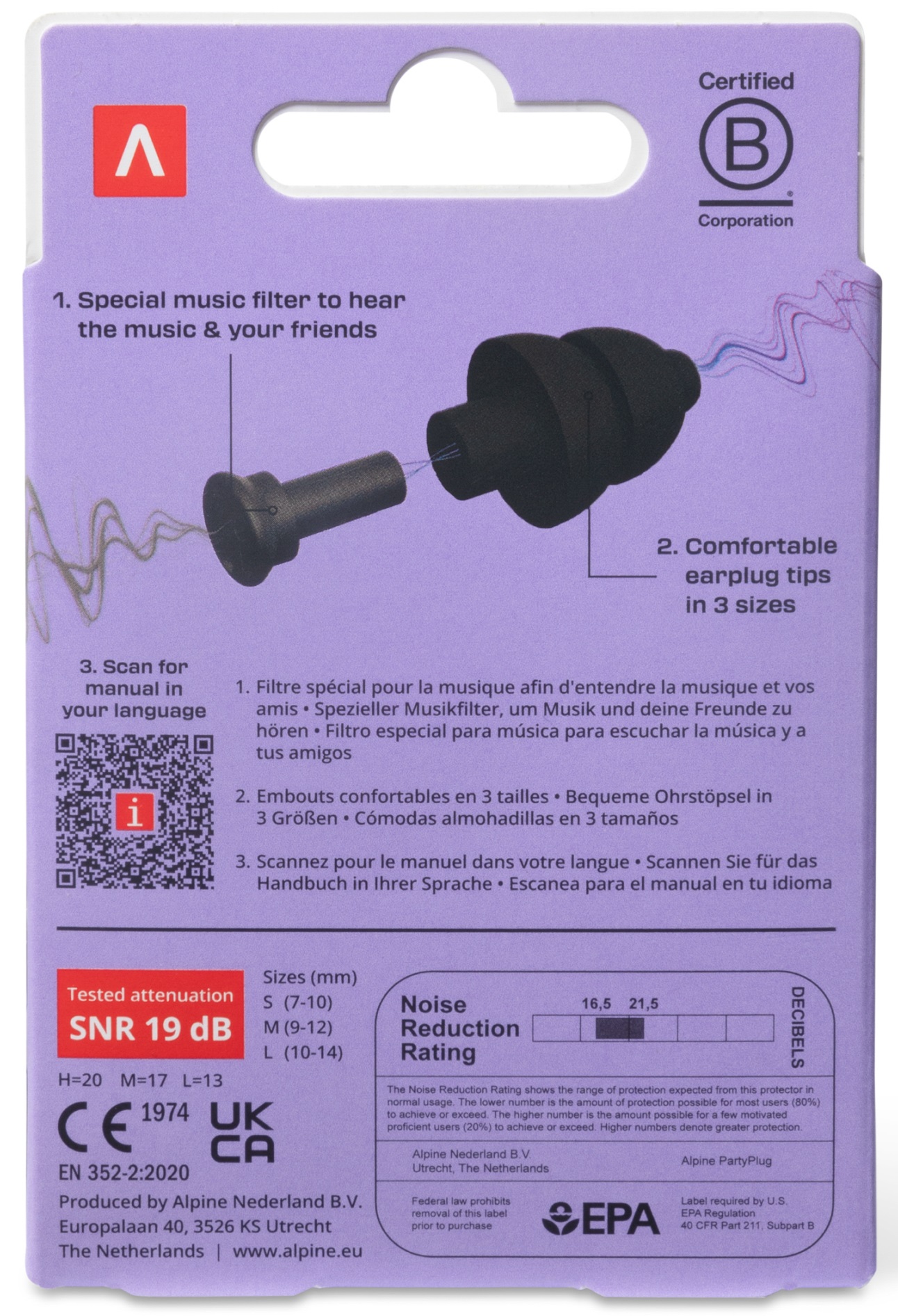 Alpine Partyplug Black (obrázek 6)