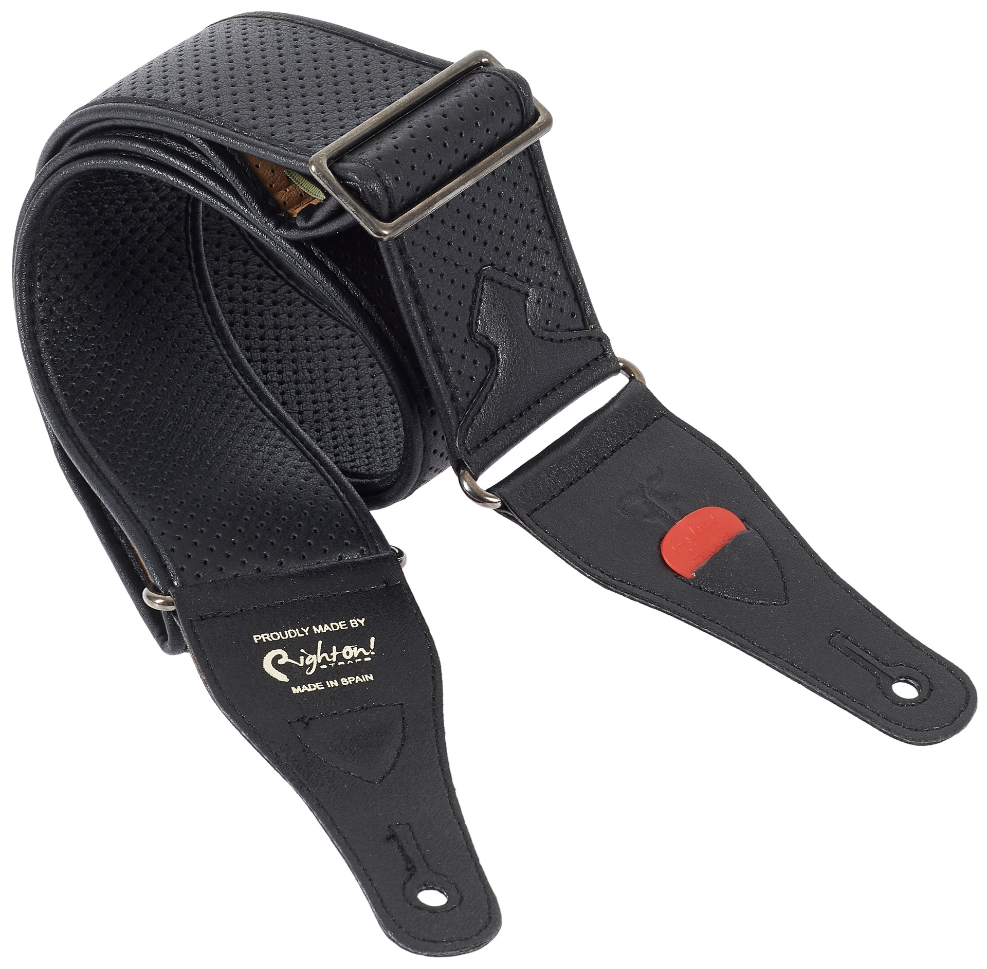 Furch Black Perforated Leather Strap