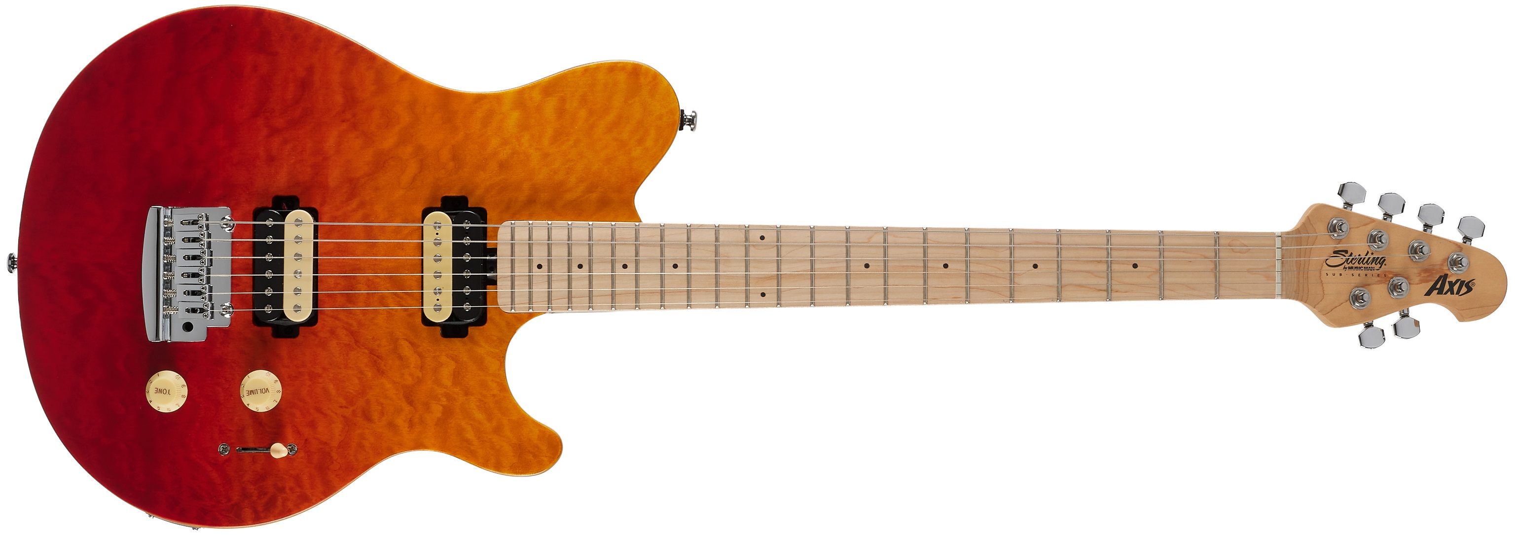 Sterling by Music Man AX3QM Spectrum Red
