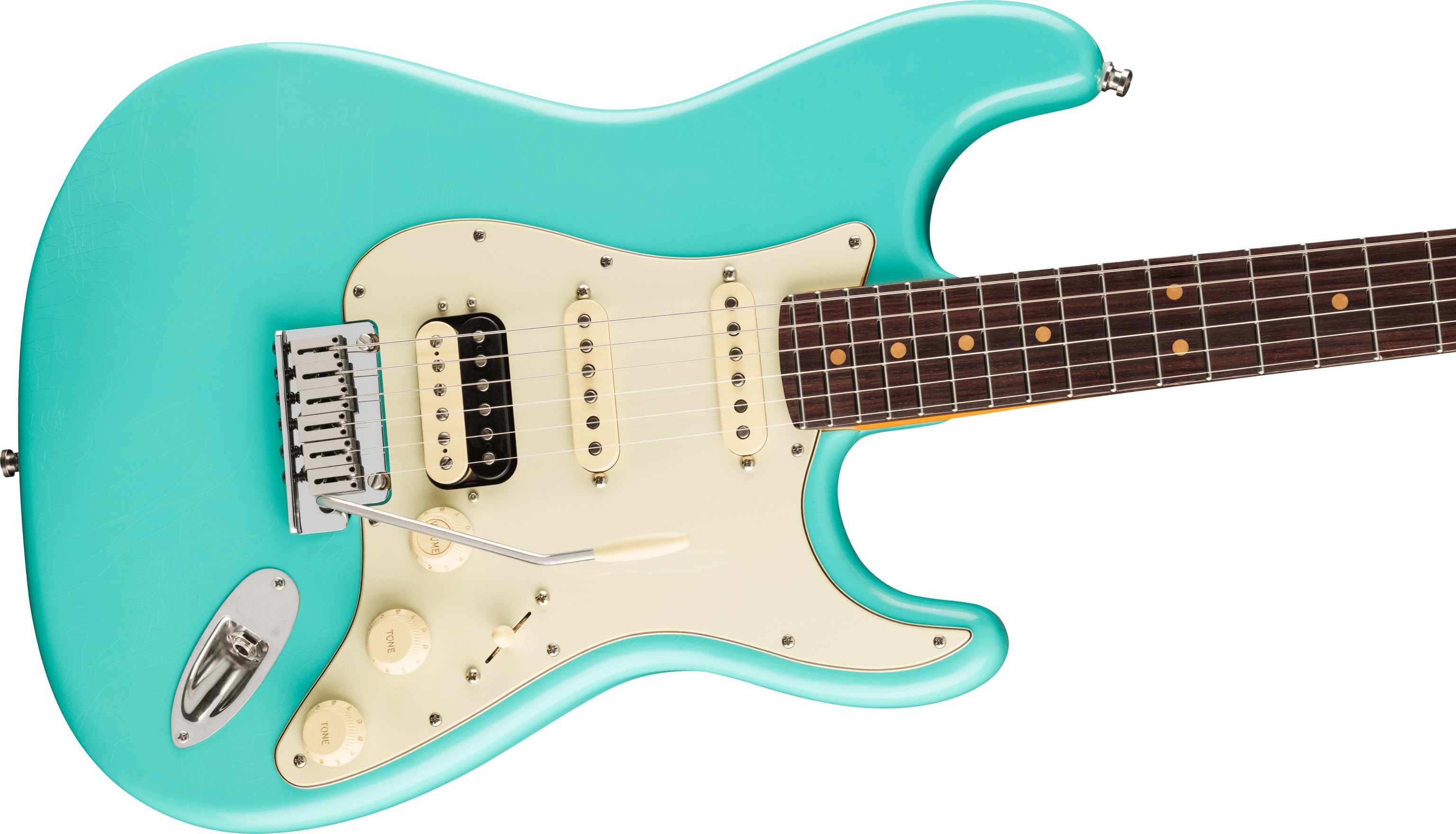 Fender American Ultra Luxe Vintage 60s Stratocaster HSS RW SFG (obrázek 3)