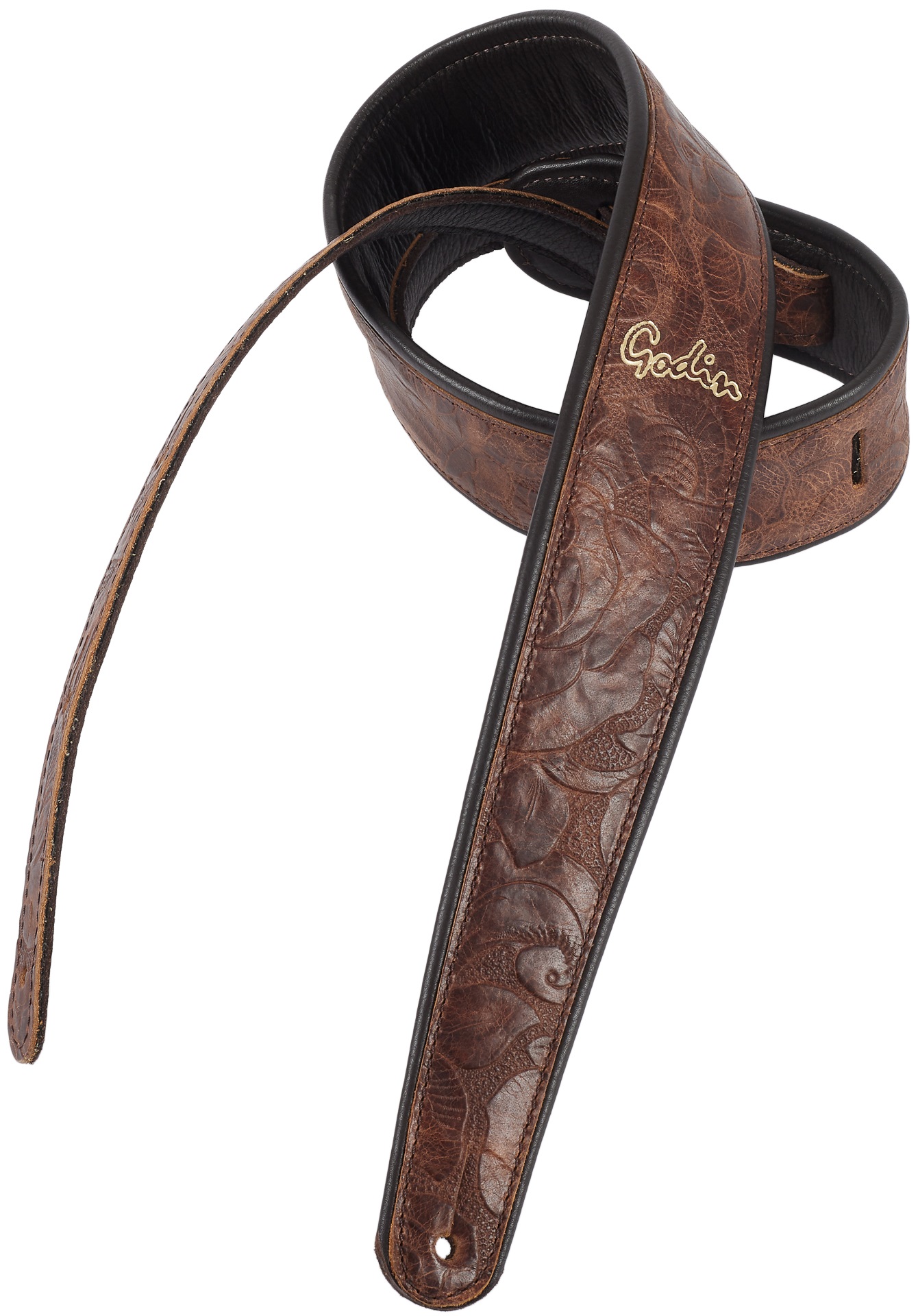 Godin Black Embossed Leather Felt Pad (obrázek 3)