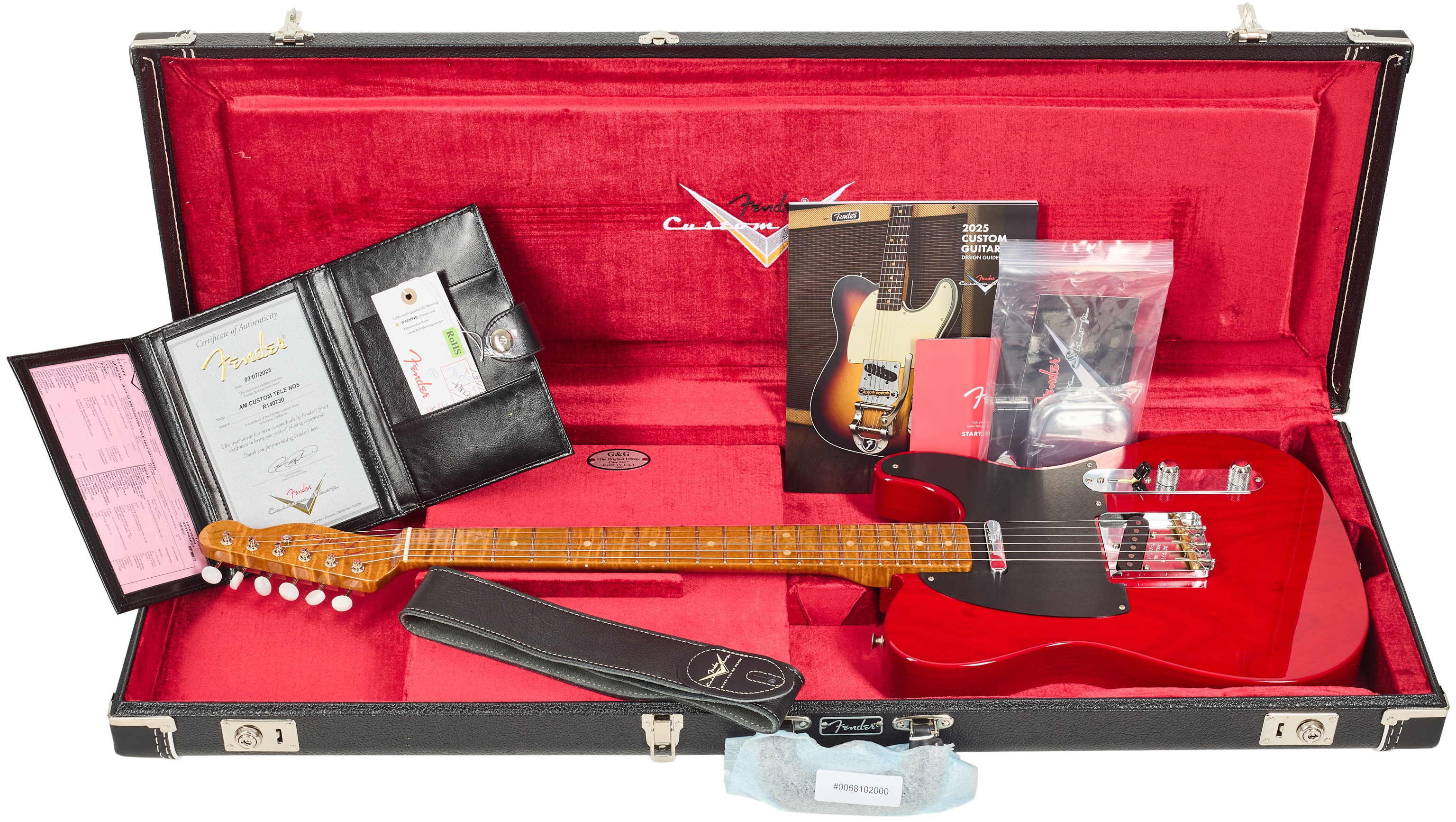Fender Custom Shop American Custom Telecaster NOS Crimson Trans (obrázek 7)