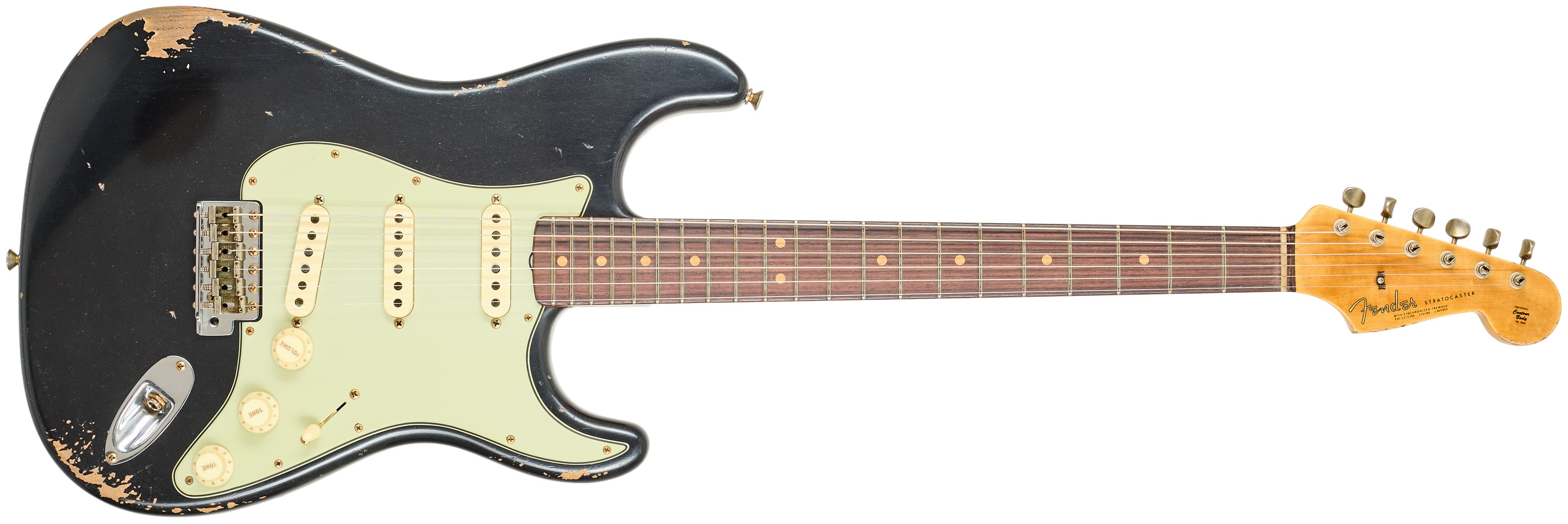 Levně Fender Custom Shop L-Series 64 Stratocaster Black Pearl