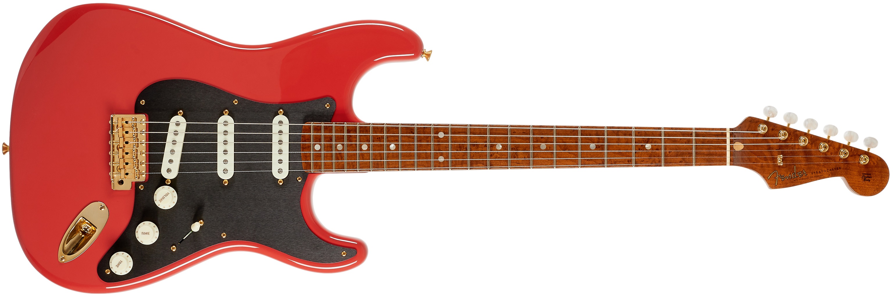 Levně Fender Custom Shop American Custom Stratocaster NOS MN Aged Fiesta Red