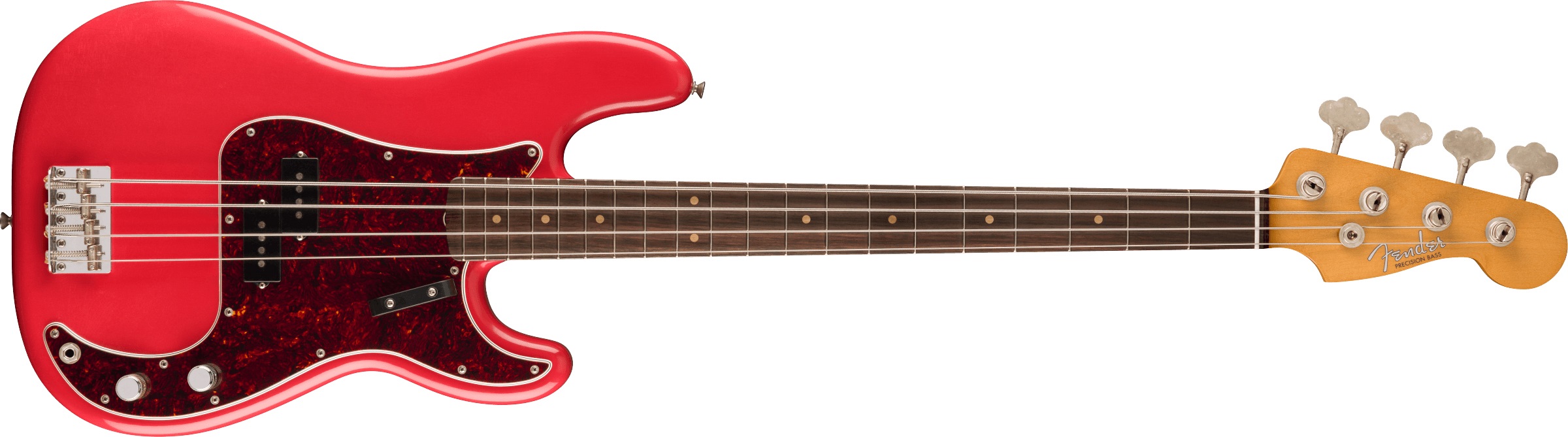 Levně Fender Vintera II Road Worn 60s Precision Bass RW Fiesta Red