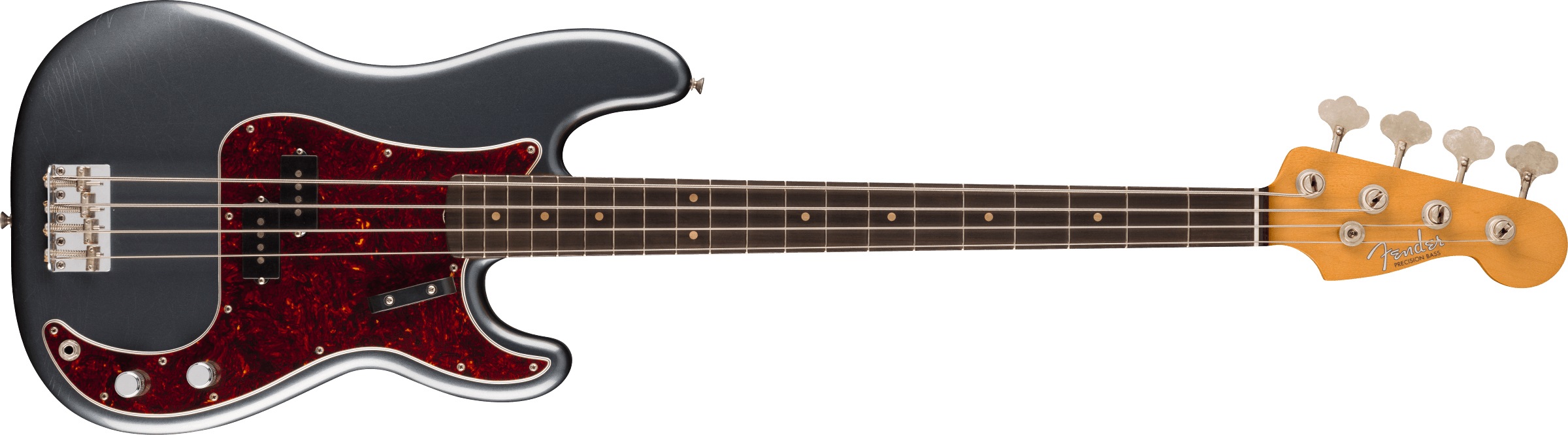 Levně Fender Vintera II Road Worn 60s Precision Bass RW Charcoal Frost Metal
