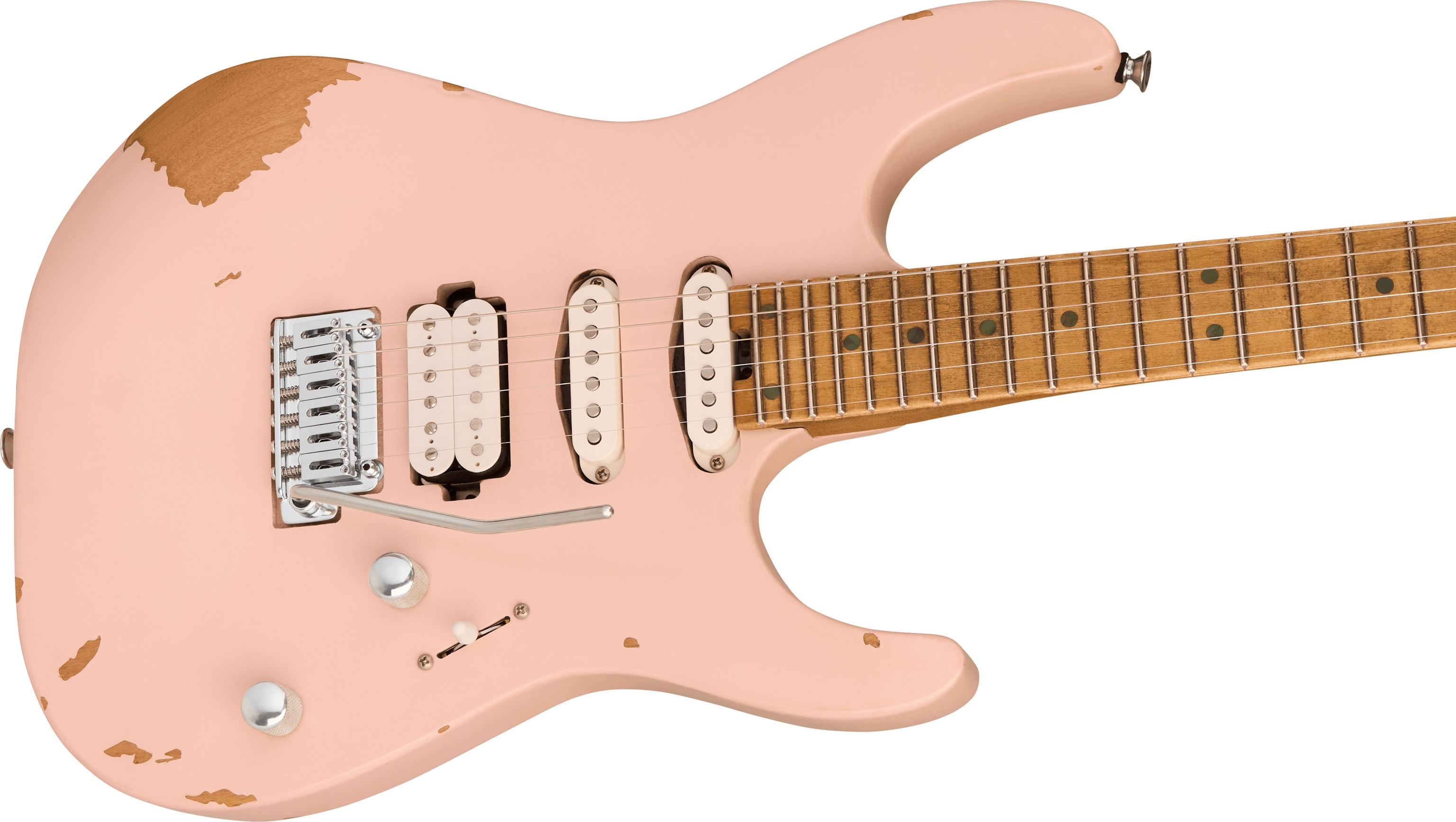 Charvel Pro-Mod Signature Rick Graham DK24 2PT CM Worn Shell Pink (obrázek 3)