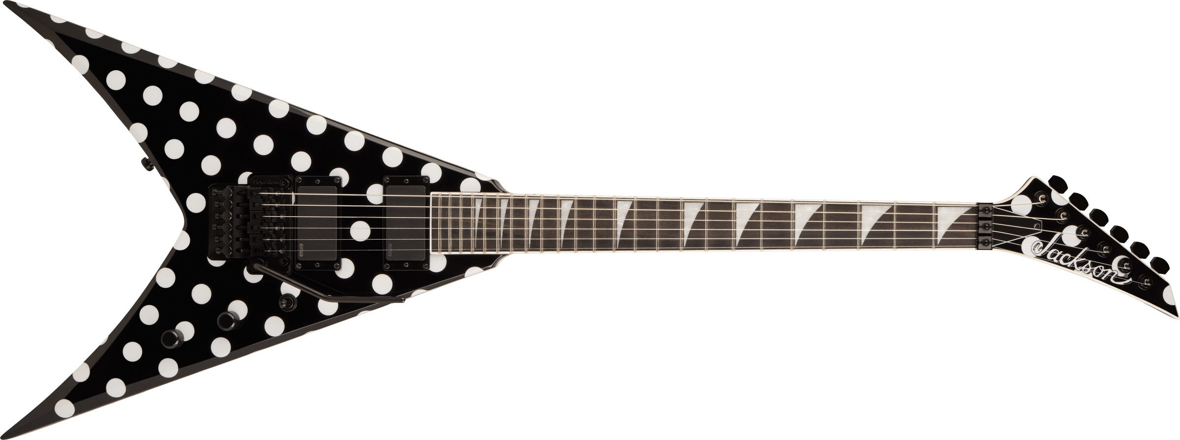 Jackson Pro Plus King V Phil Demmel KV EB Polka Dot