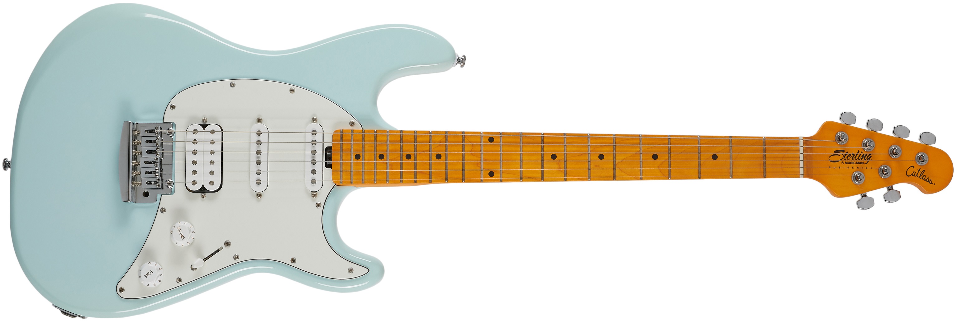 Levně Sterling by Music Man SUB Cutlass CT30HSS Daphne Blue