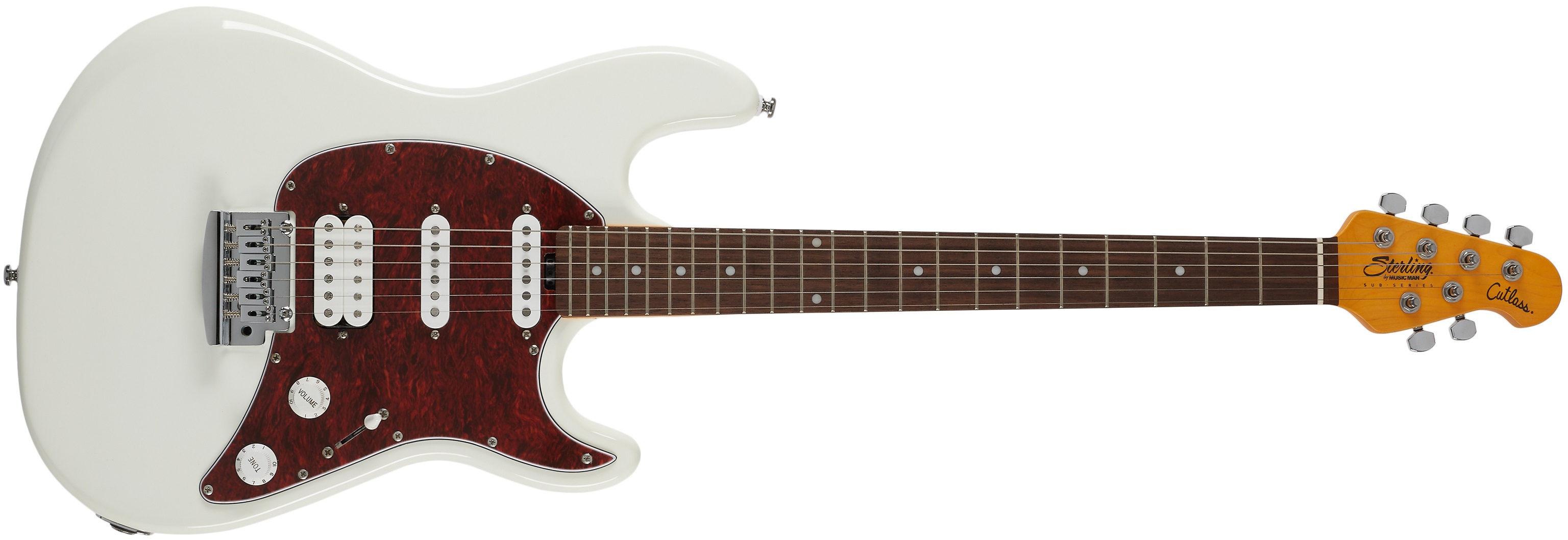 Levně Sterling by Music Man SUB Cutlass CT30HSS Olympic White