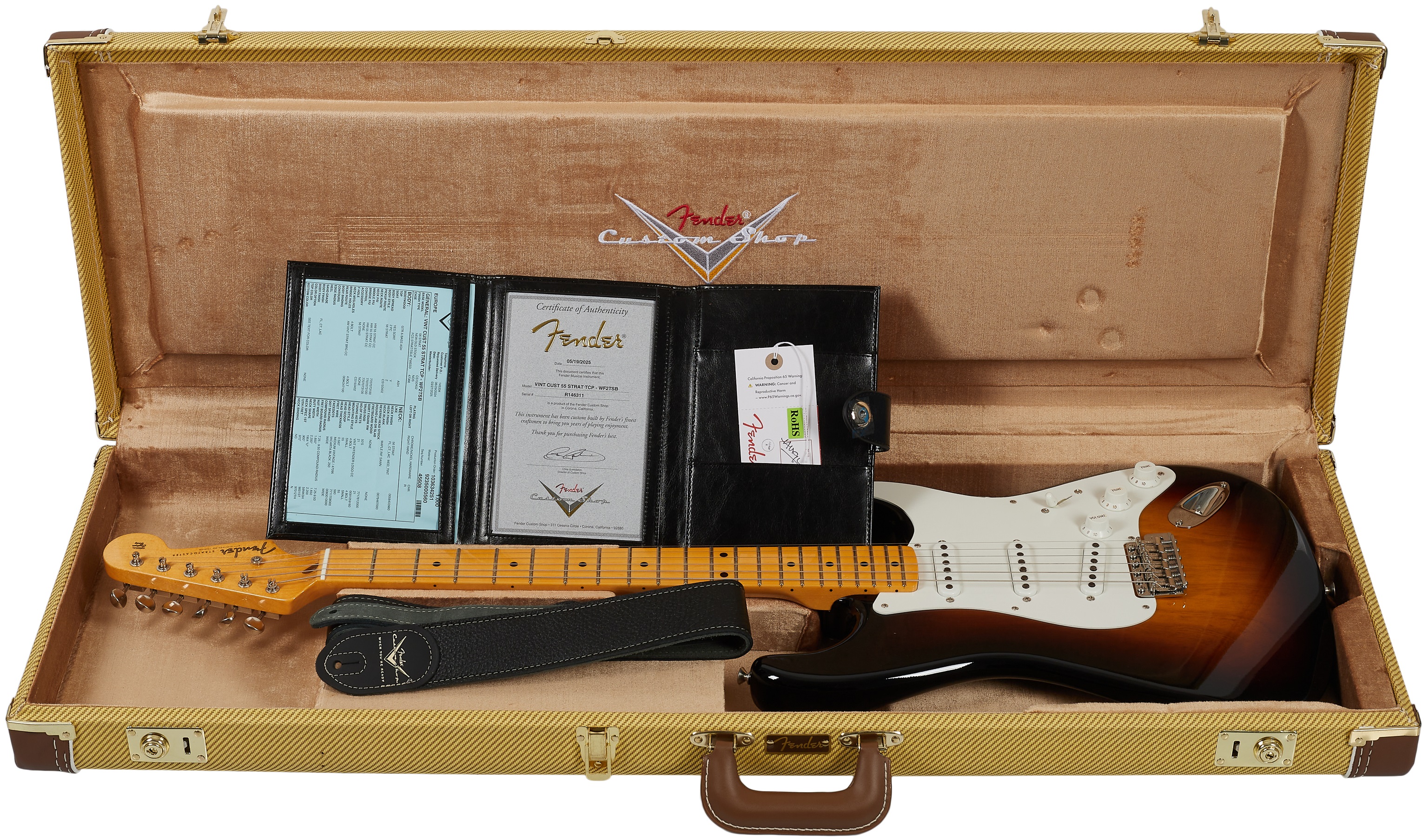 Fender Custom Shop Vintage Custom 55 Stratocaster NOS Maple (obrázek 6)