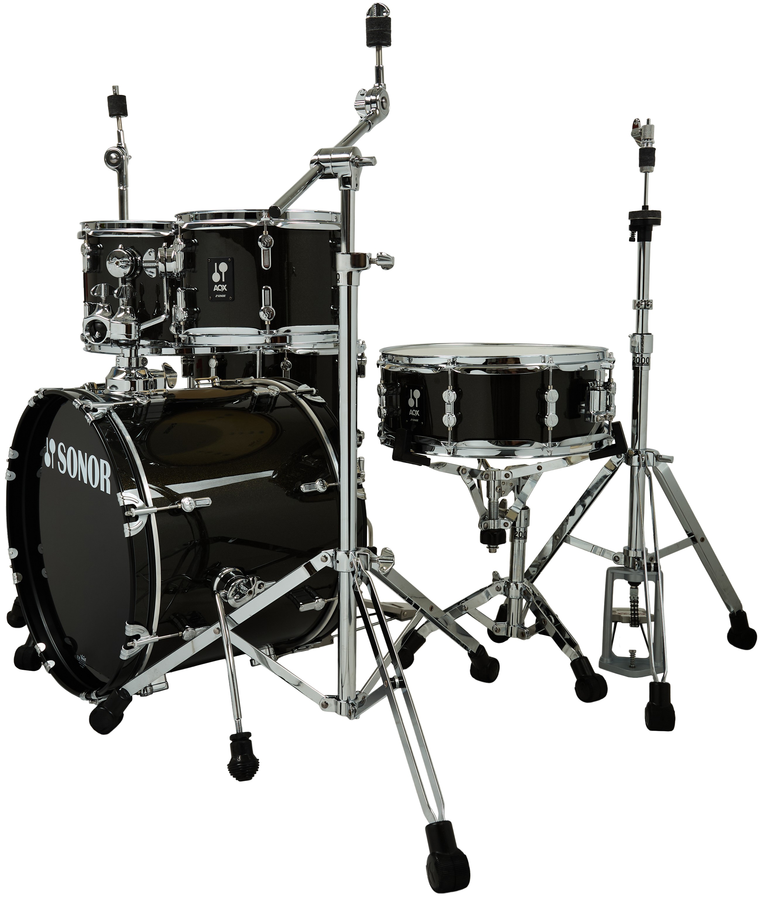 Sonor AQX Kids Black Midnight Sparkle 5 Piece Drum Set (obrázek 3)