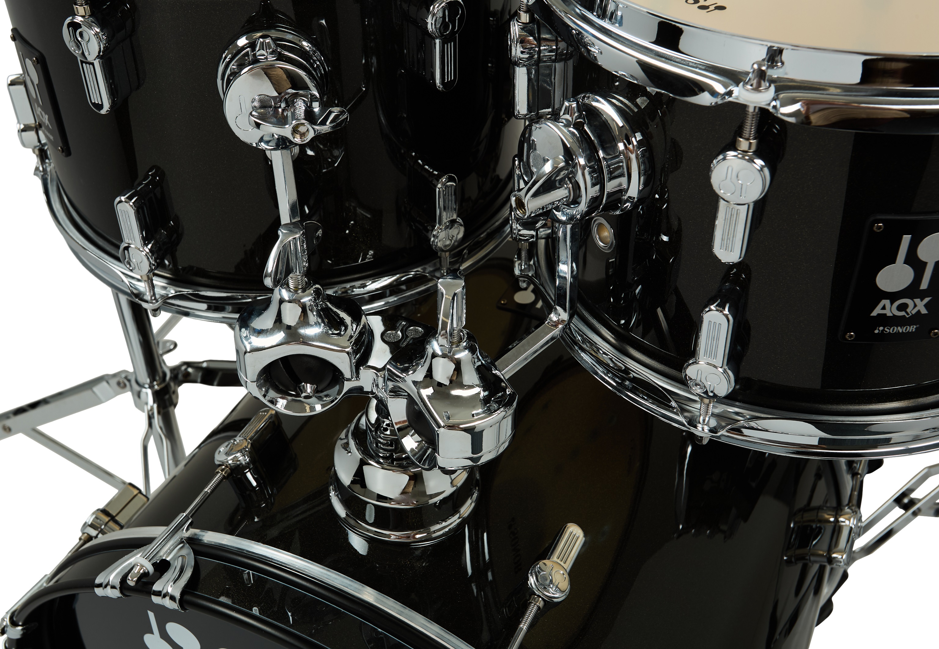 Sonor AQX Kids Black Midnight Sparkle 5 Piece Drum Set (obrázek 6)