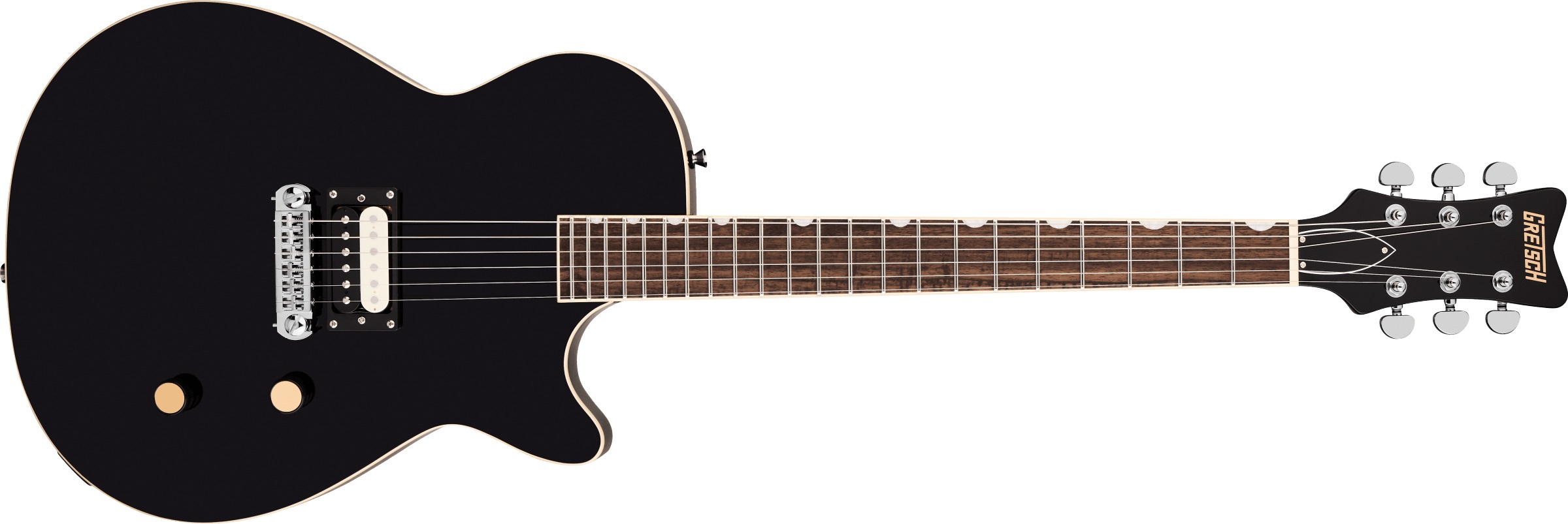 Levně Gretsch Streamliner Jet 1 Pickup LRL Jet Black