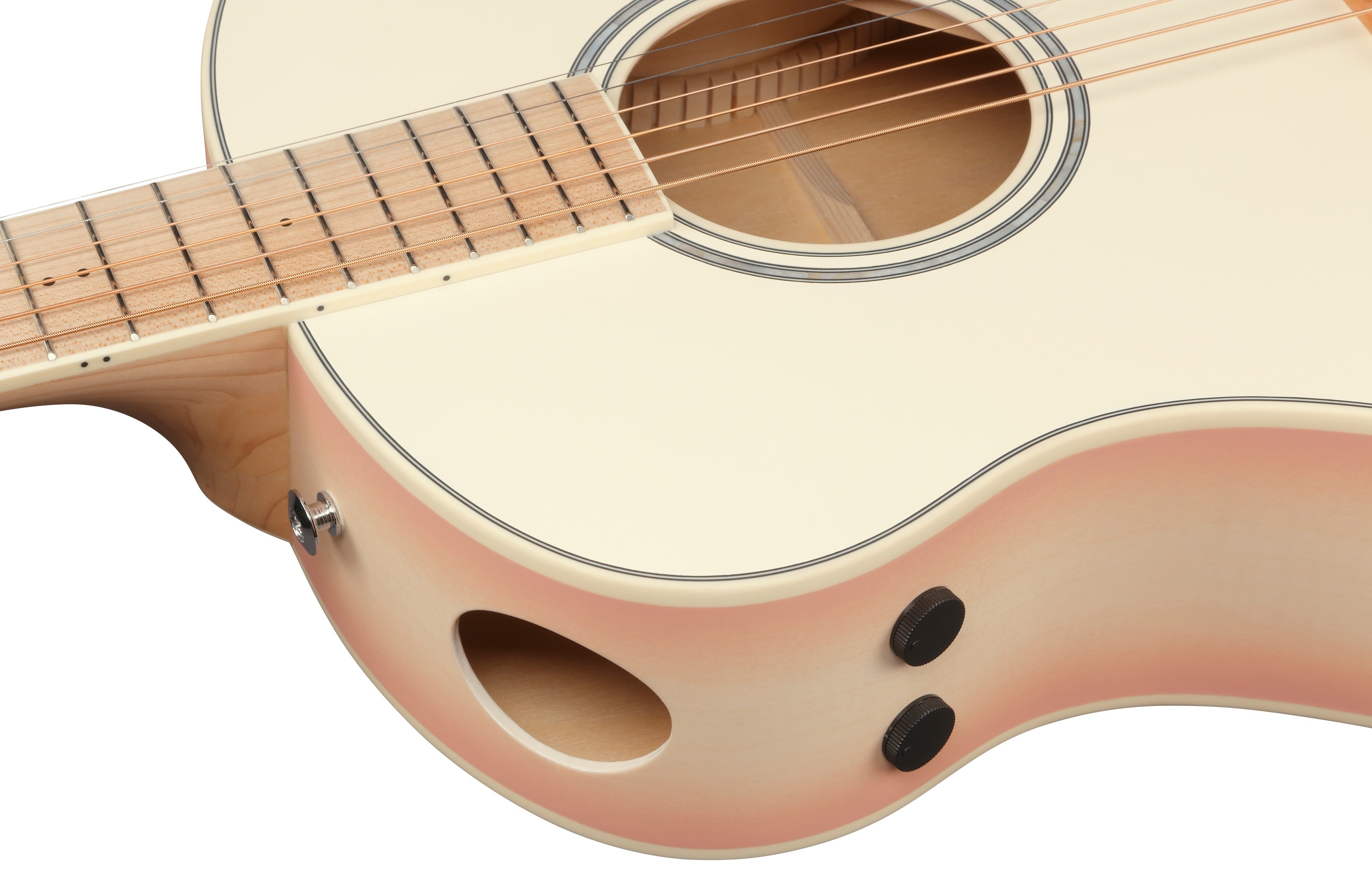 Ibanez AAM370M2E Transparent Antique White Peach Fuzz (obrázek 5)