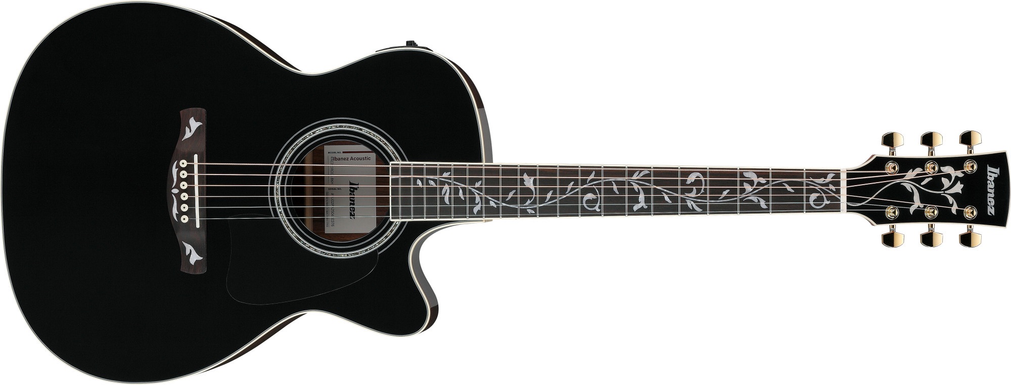 Levně Ibanez AC391RCE Black Top