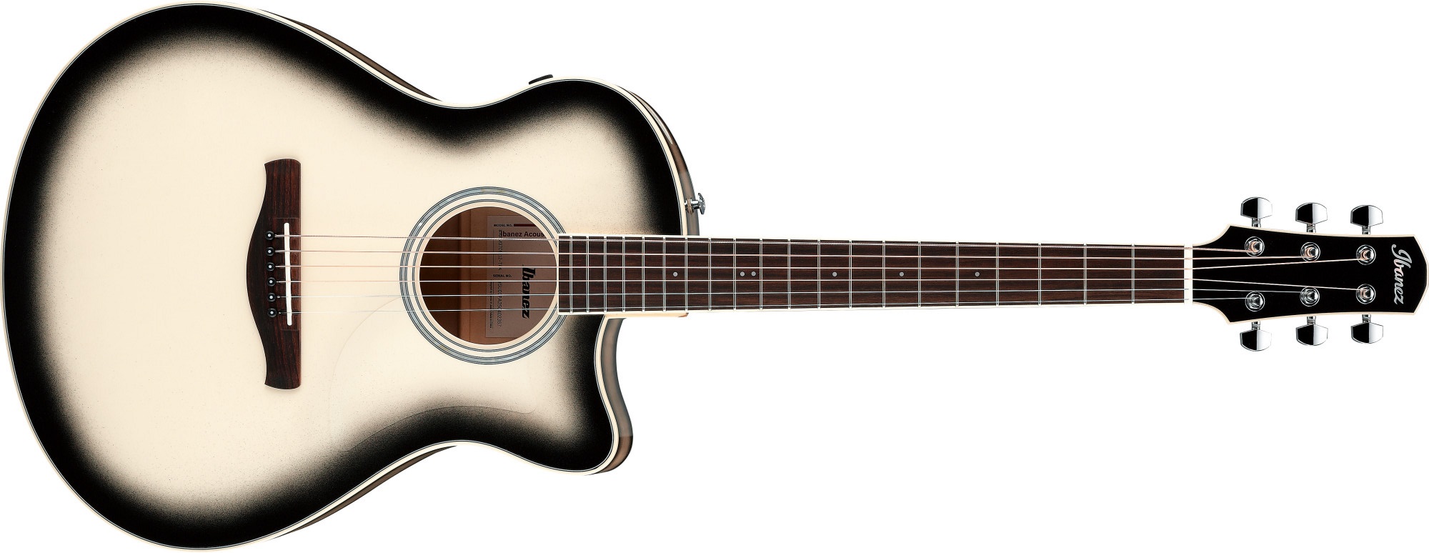 Levně Ibanez AAM370M1CE Transparent Panda