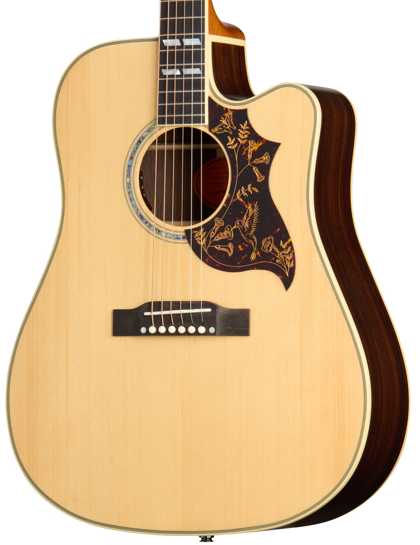 Epiphone Hummingbird Deluxe EC Natural (obrázek 3)