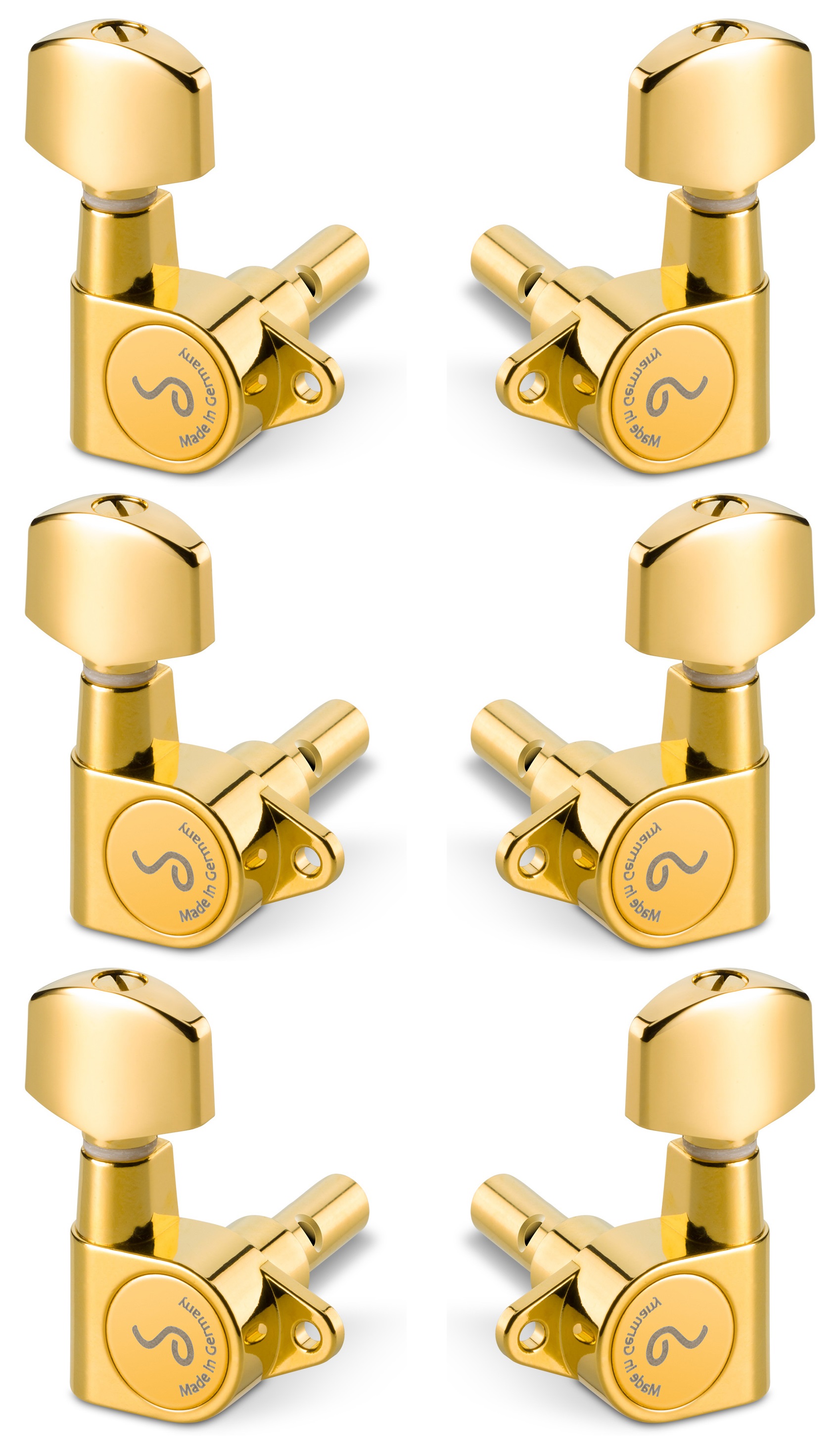 Levně Schaller M6 90 3 left + 3 right Gold