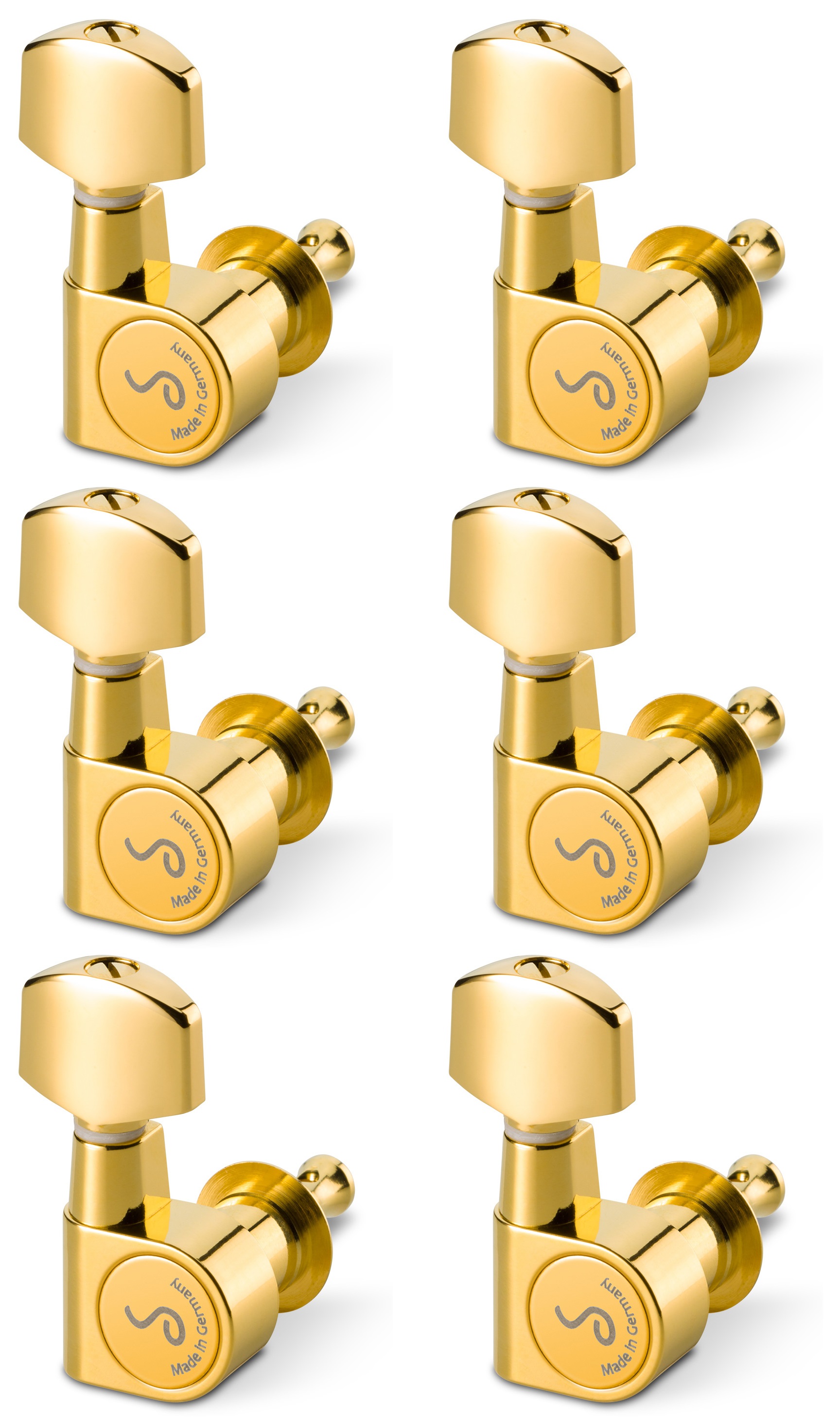 Levně Schaller M6 Pin 6 left Gold