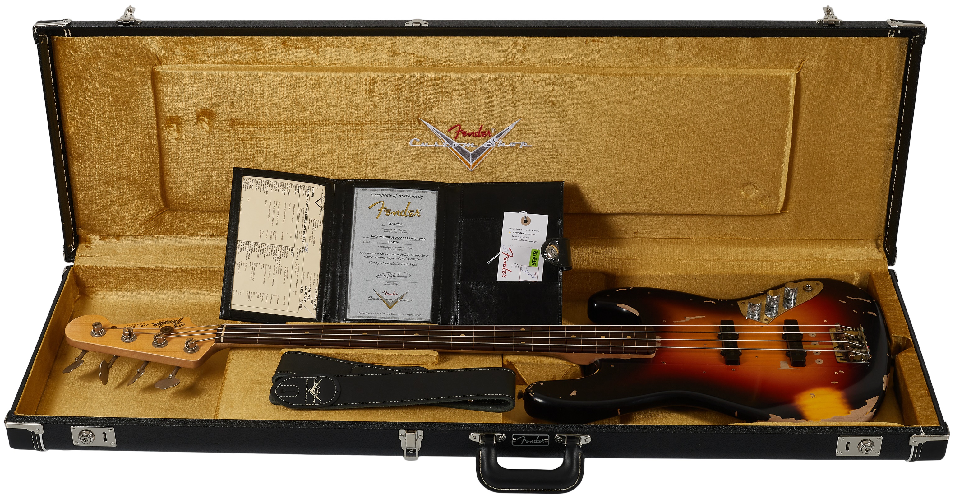 Fender Custom Shop Jaco Pastorius Tribute Fretless Jazz Bass 3TS (obrázek 6)