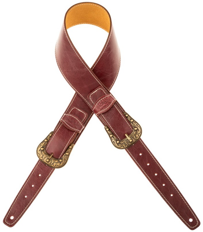 Levně Magrabò Twin Buckle TS Aged Tosca 7 cm, Sun Brass Buckle