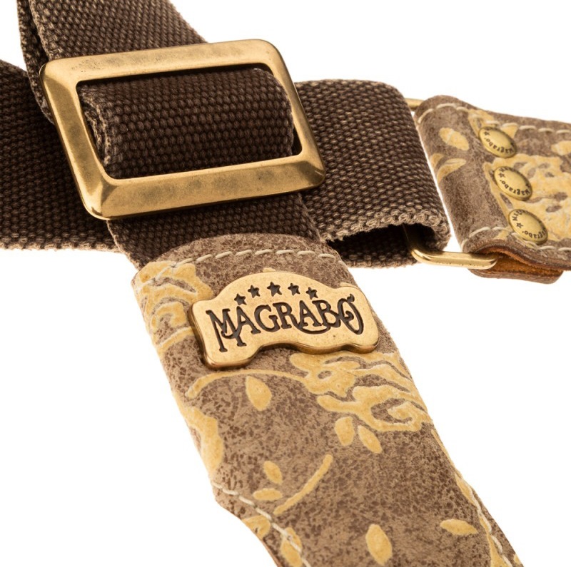 Magrabò Stripe SS Cotton Washed Brown / White Rose 5 cm (obrázek 3)