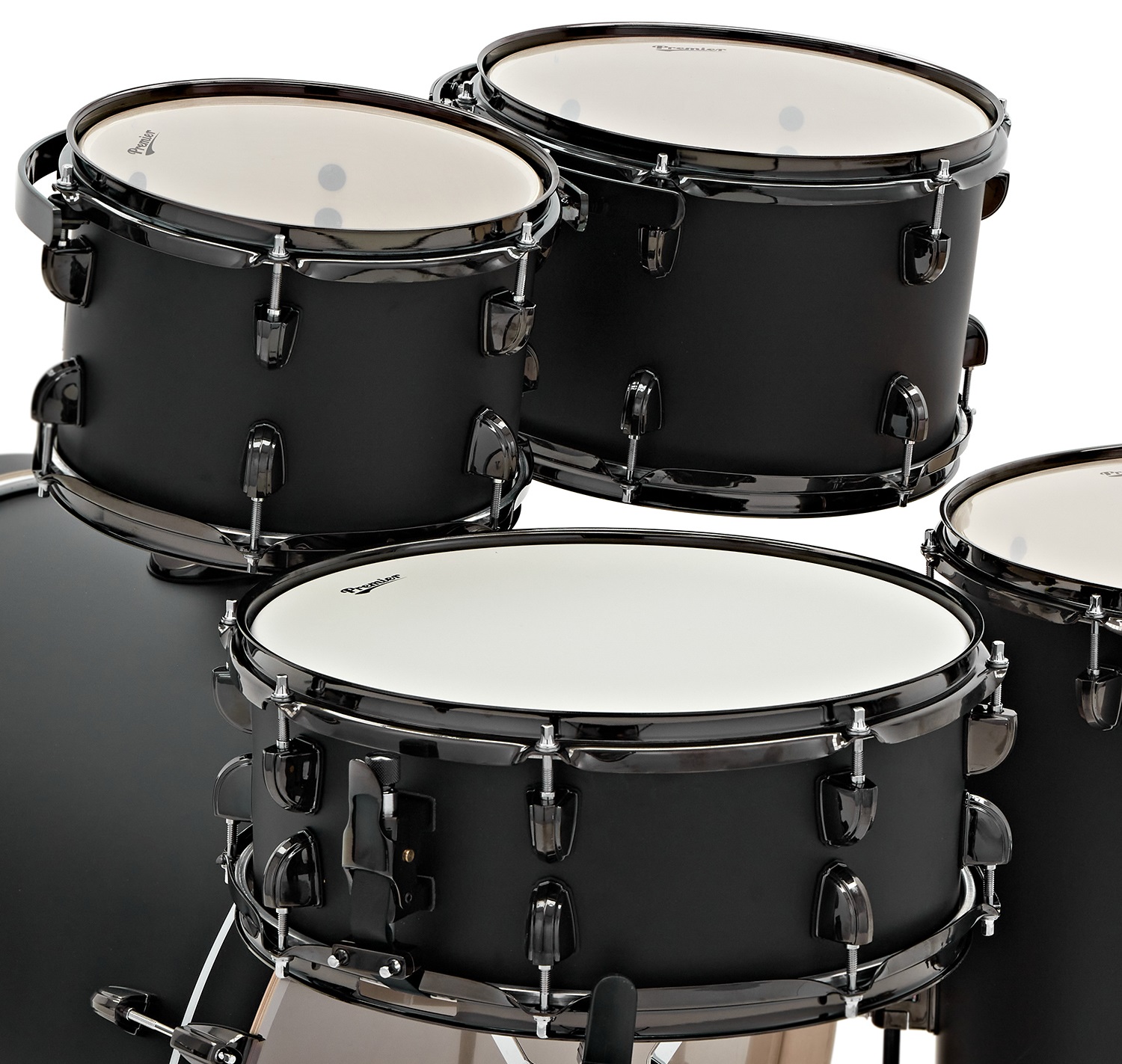 Premier Artist 22" 5pc Modern Rock Shell Pack Matte Black (obrázek 3)