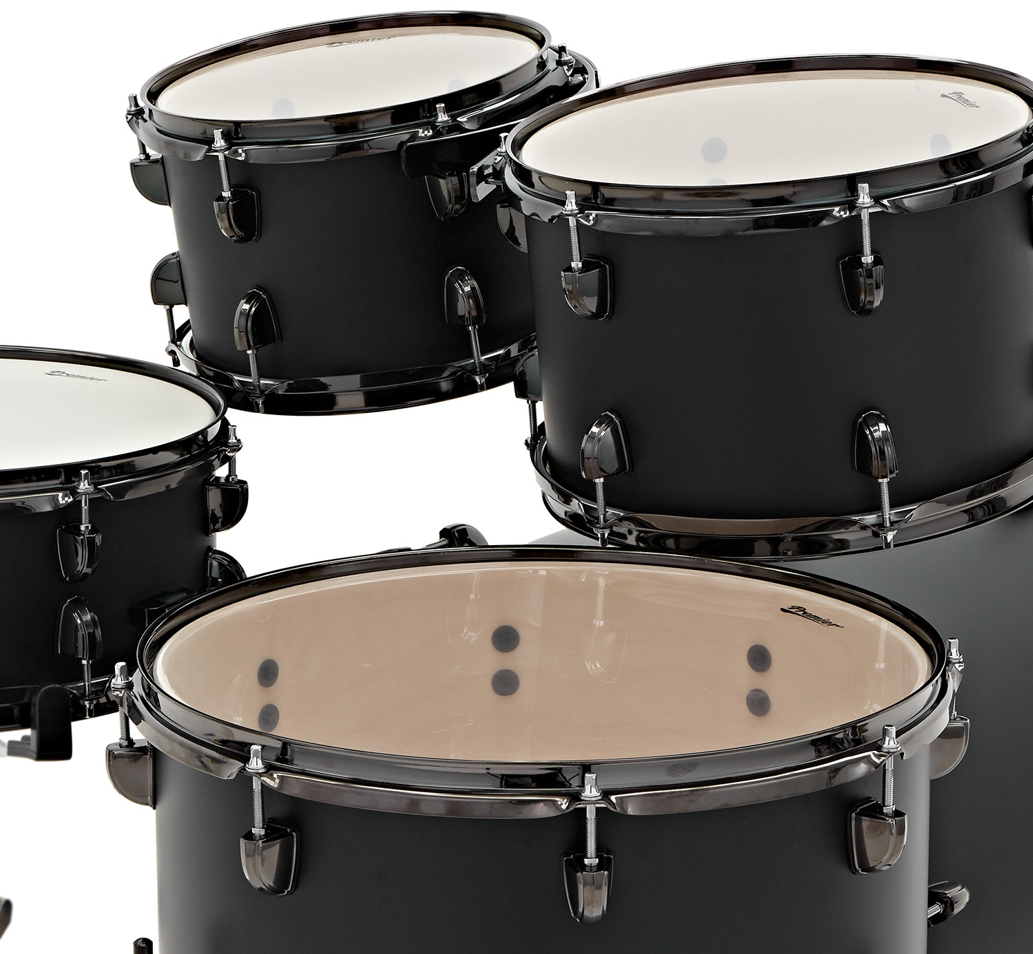 Premier Artist 22" 5pc Modern Rock Shell Pack Matte Black (obrázek 4)