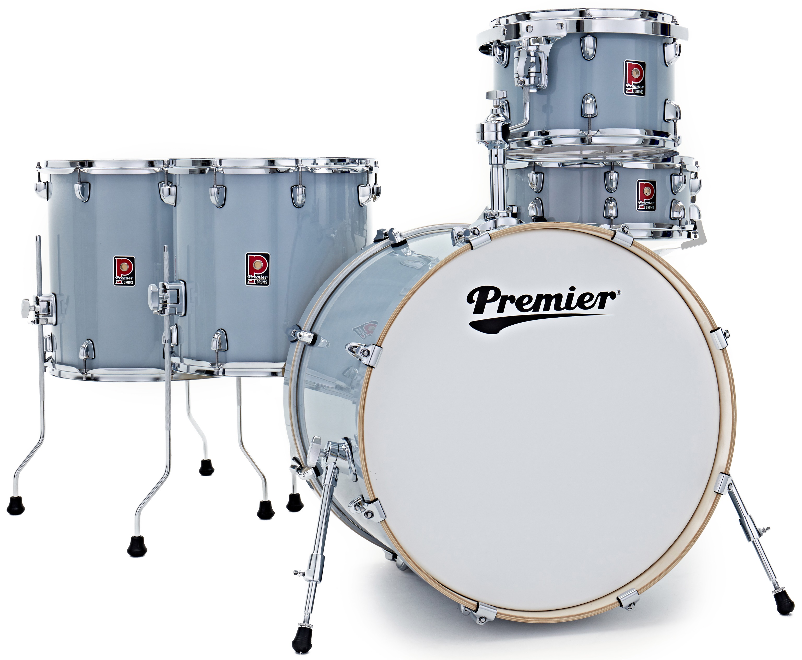 Premier Artist 22" 5pc Heavy Rock Shell Pack Steel Grey