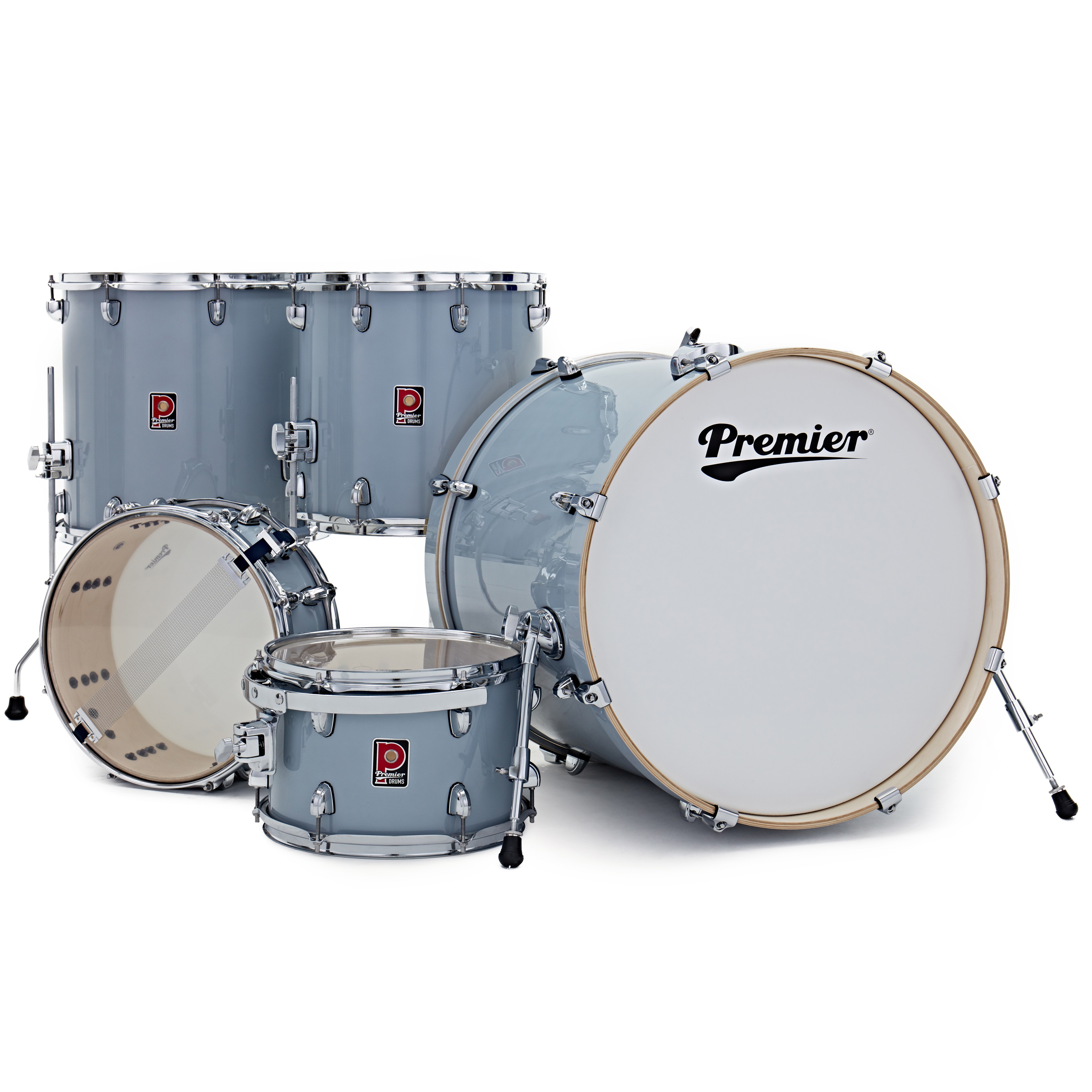 Premier Artist 22" 5pc Heavy Rock Shell Pack Steel Grey (obrázek 3)