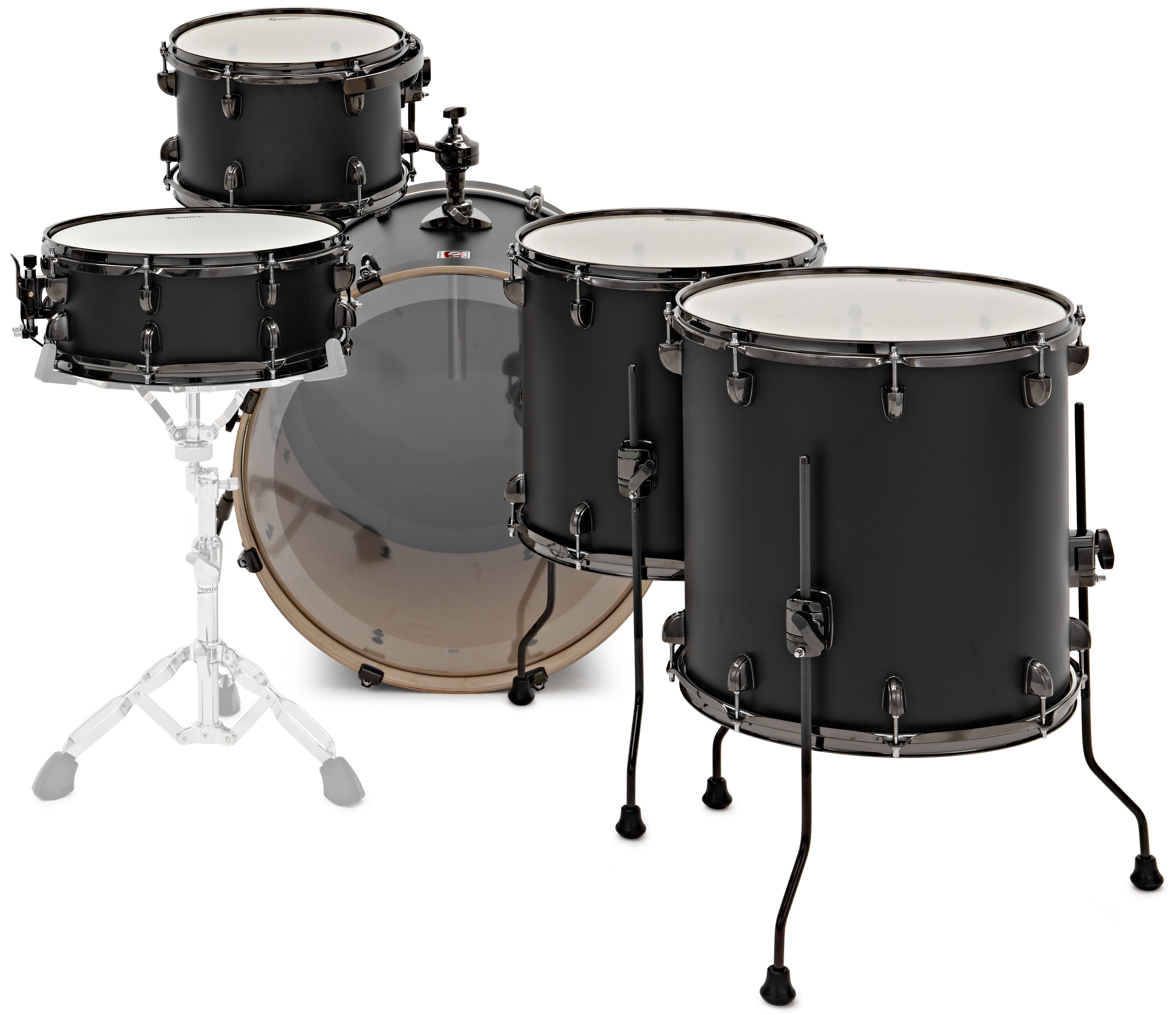 Premier Artist 22" 5pc Heavy Rock Shell Pack Matte Black (obrázek 3)