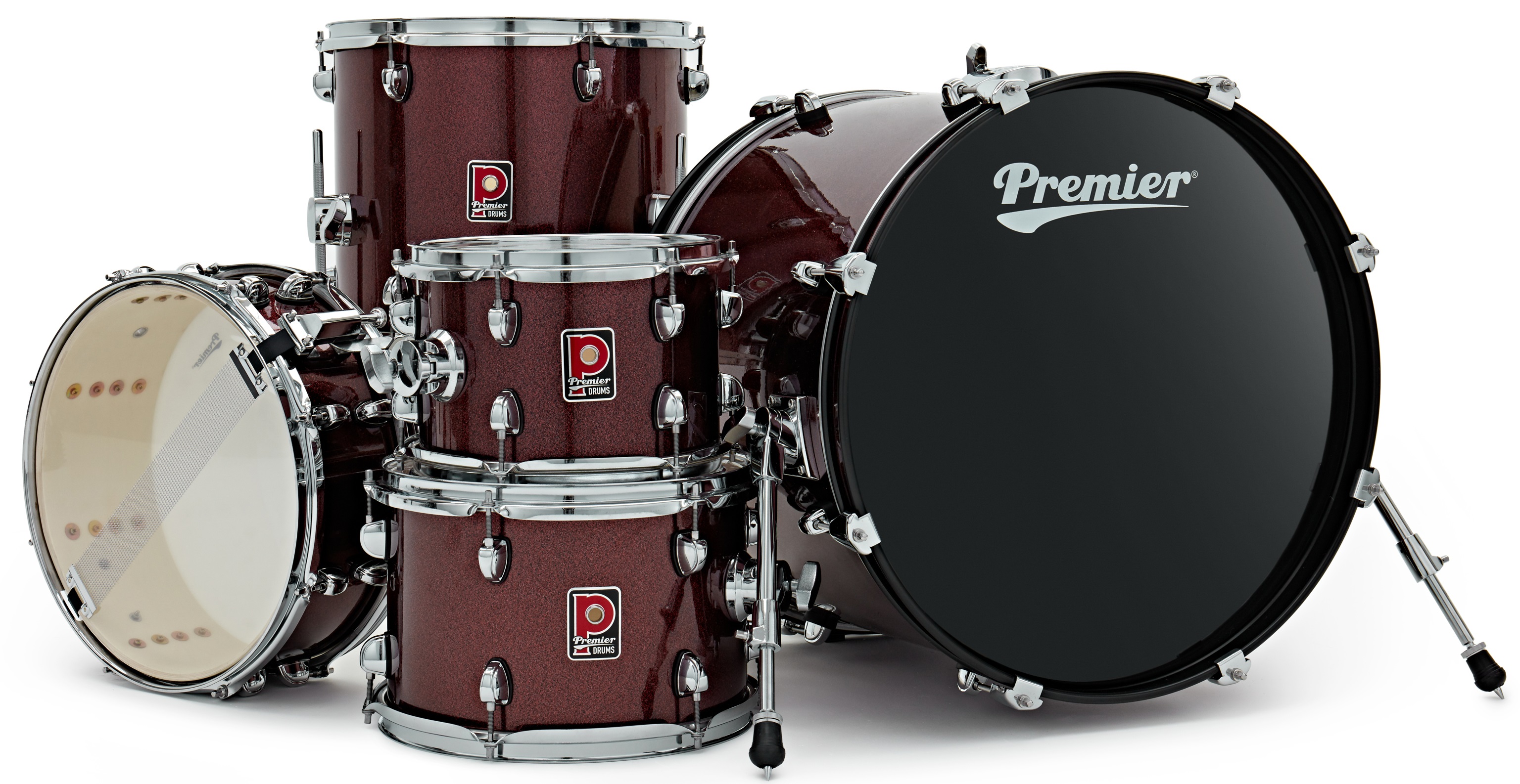 Premier Revolution 20" 5pc Drum Kit Red Sparkle (obrázek 3)