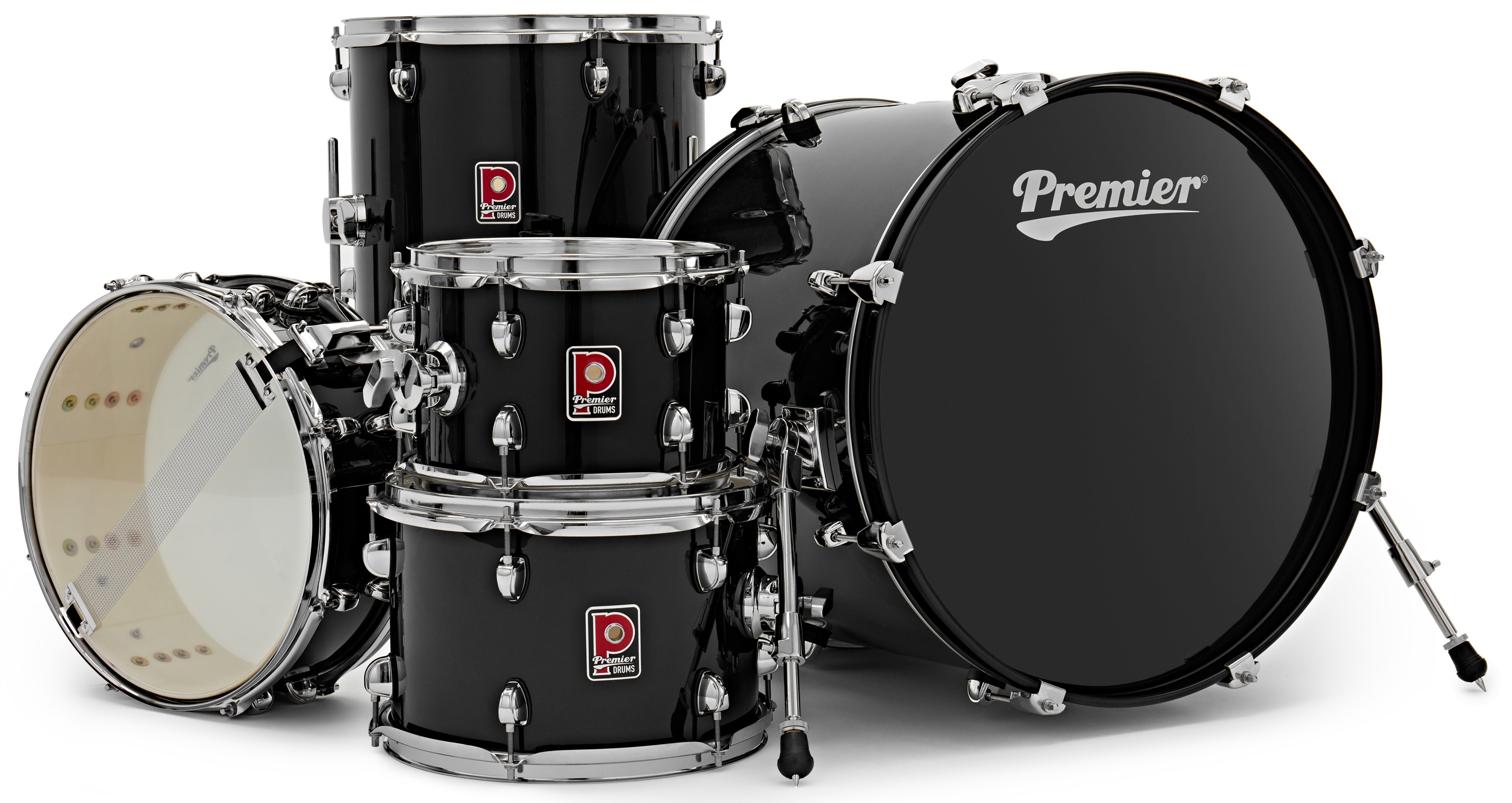Premier Revolution 20" 5pc Drum Kit Black (obrázek 3)