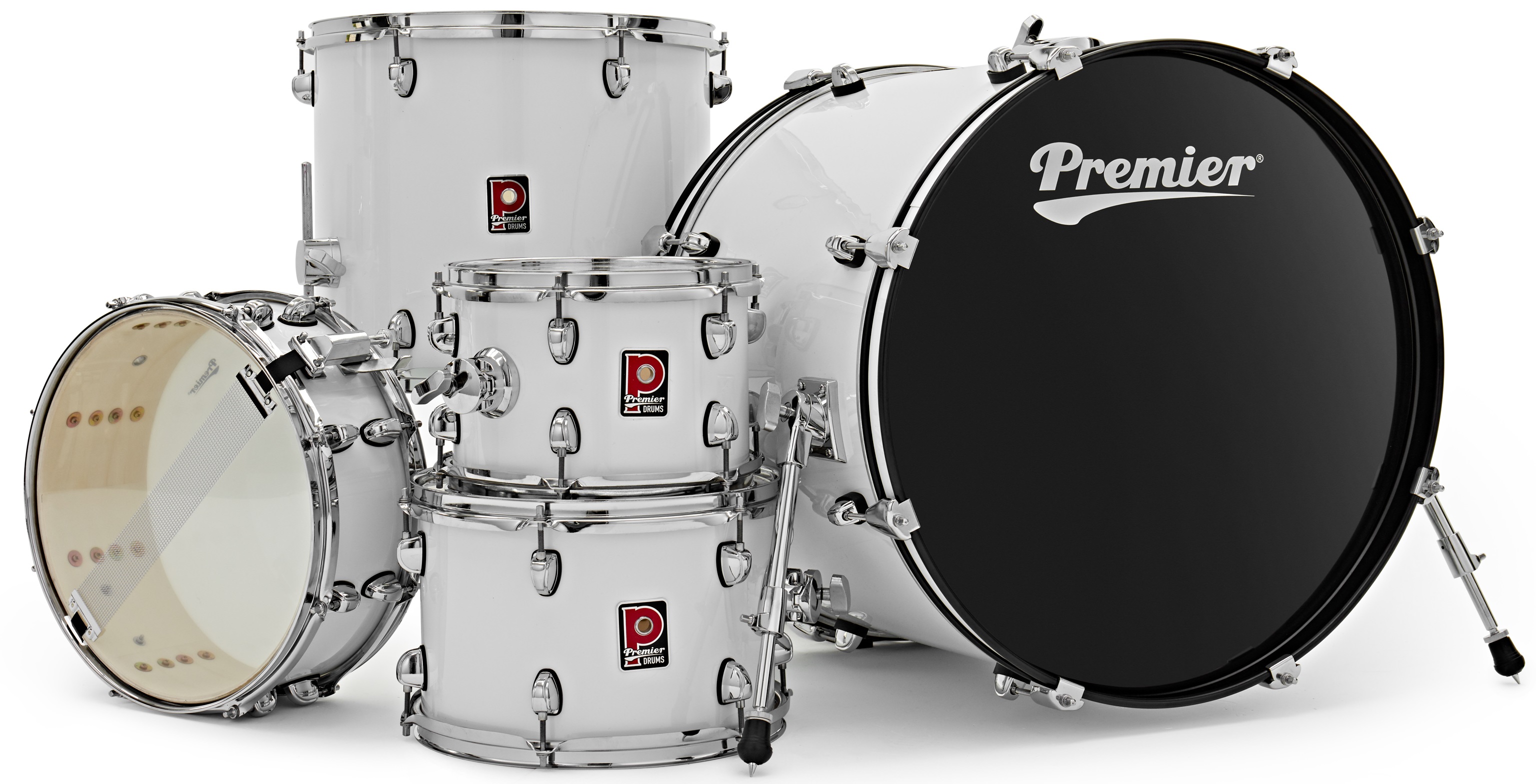 Premier Revolution 22" 5pc Drum Kit White (obrázek 3)