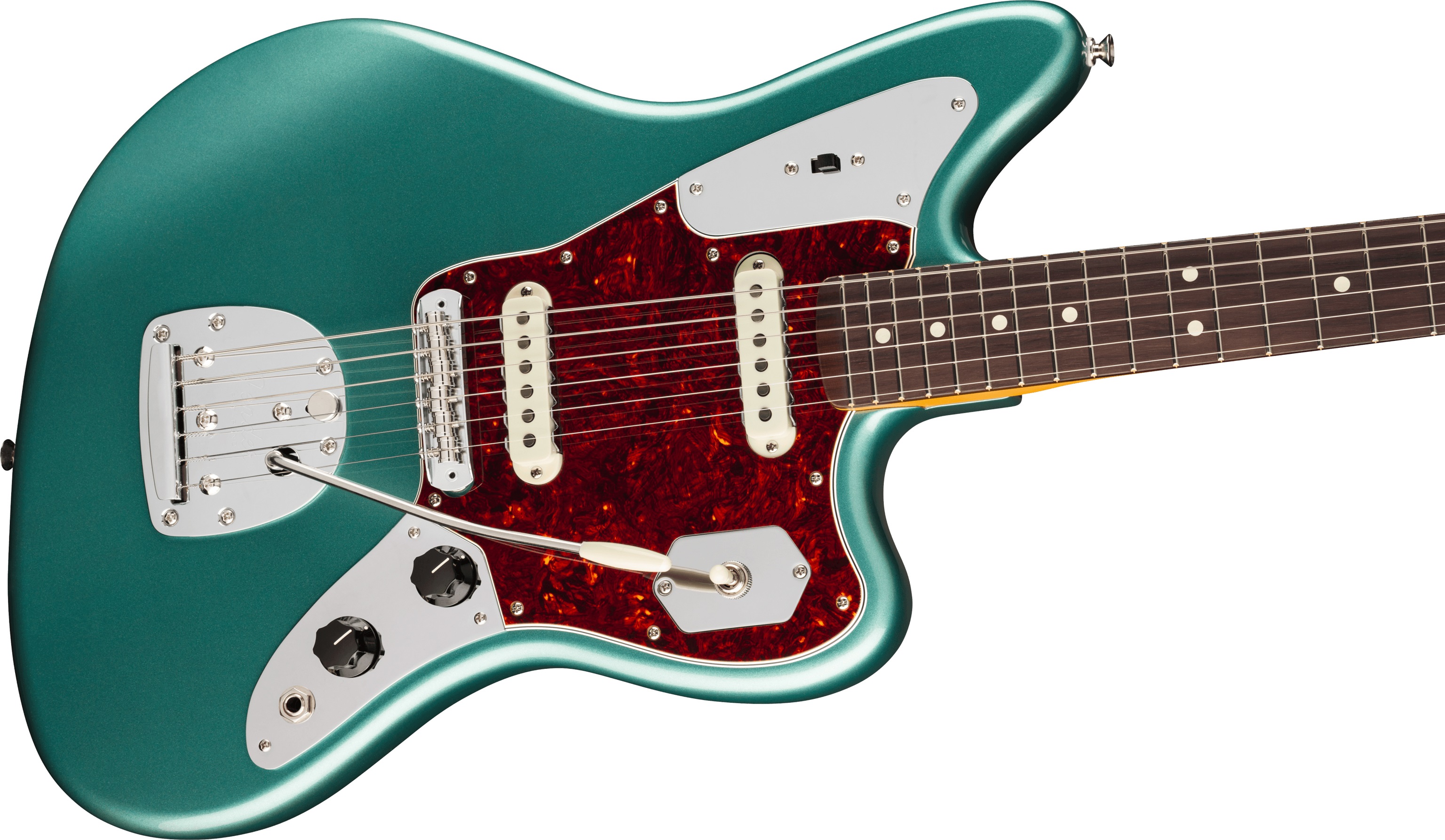 Fender American Professional Classic Jaguar RW Faded Sherwood Green Me (obrázek 3)