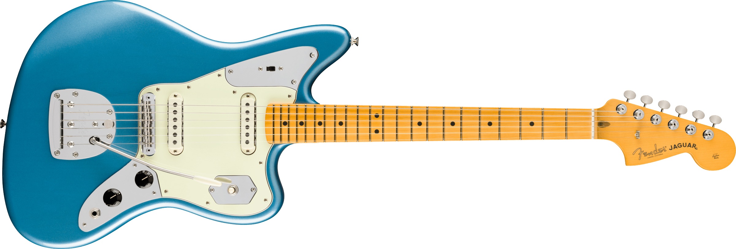 Levně Fender American Professional Classic Jaguar MN Faded Lake Placid Blue
