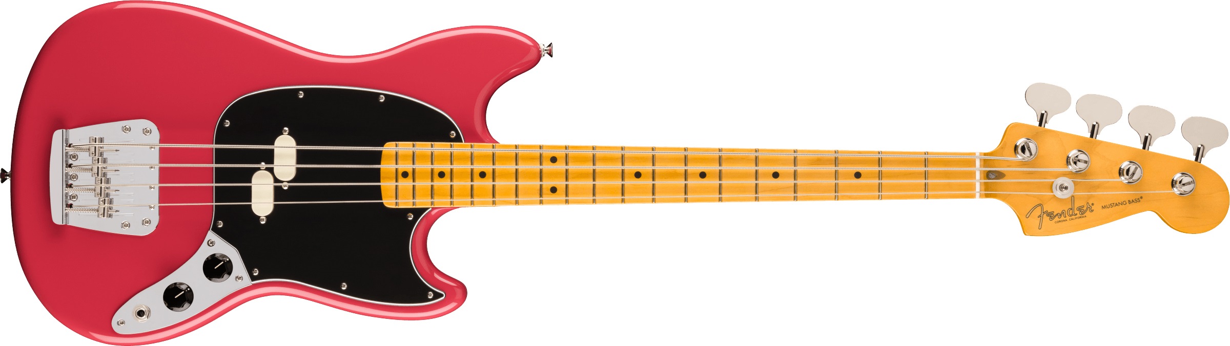 Levně Fender American Professional Classic Mustang Bass MN Faded Dakota Red