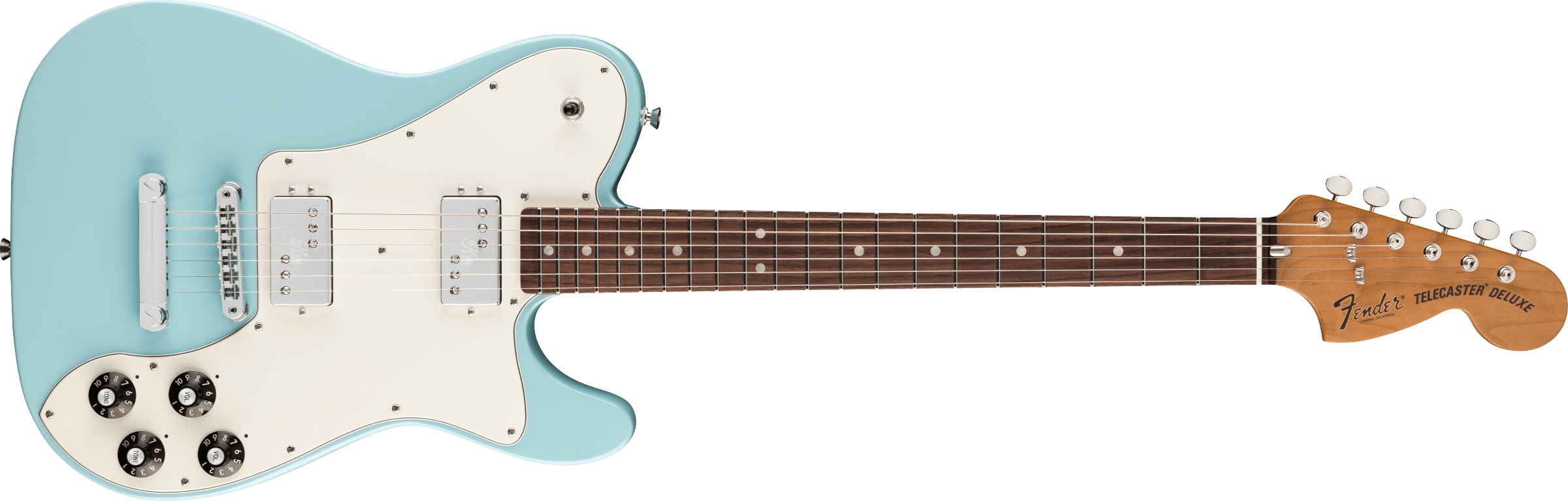 Levně Fender Kingfish Delta Day Telecaster Deluxe RW Daphne Blue