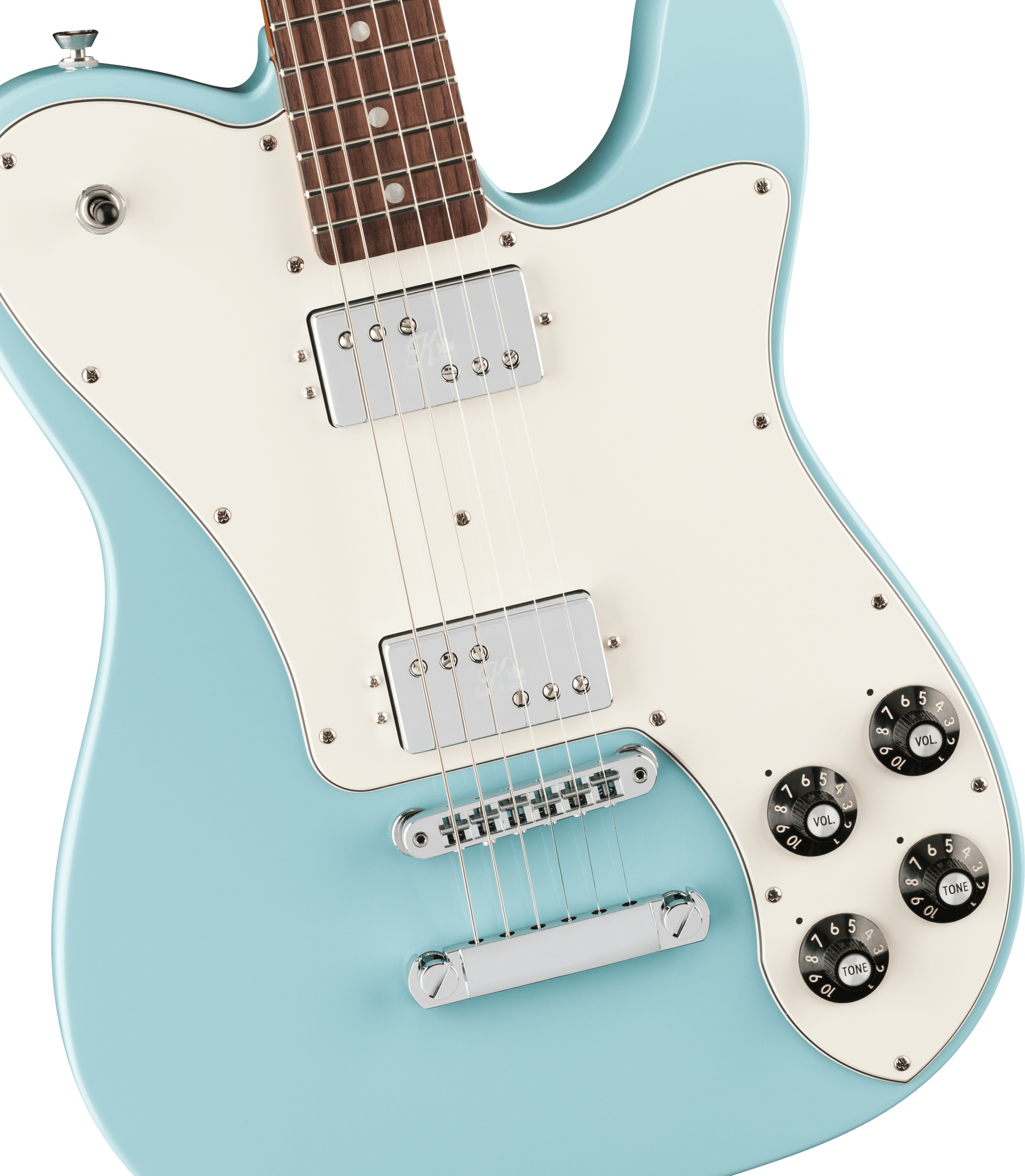 Fender Kingfish Delta Day Telecaster Deluxe RW Daphne Blue (obrázek 4)