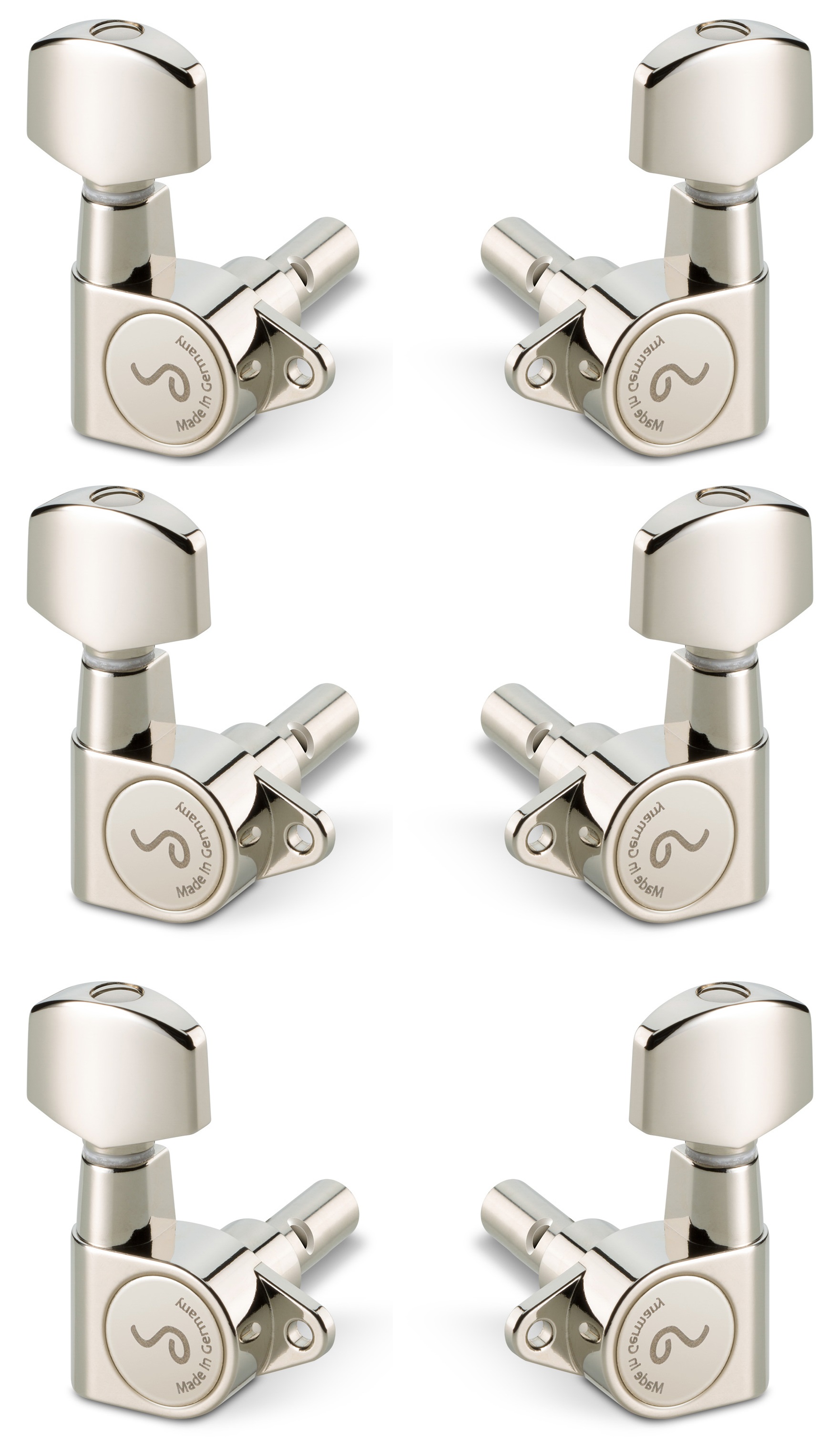 Levně Schaller M6 135 3 left + 3 right Nickel