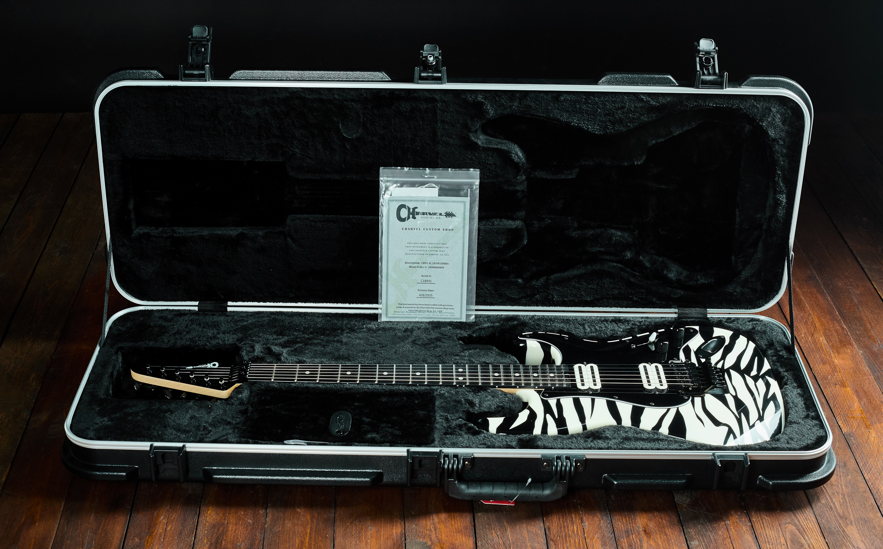 Charvel Custom Shop 2025 So-Cal 2H FR Zebra (obrázek 8)