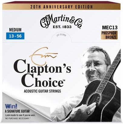Levně Martin Eric Clapton 20th Anniversary Strings Medium