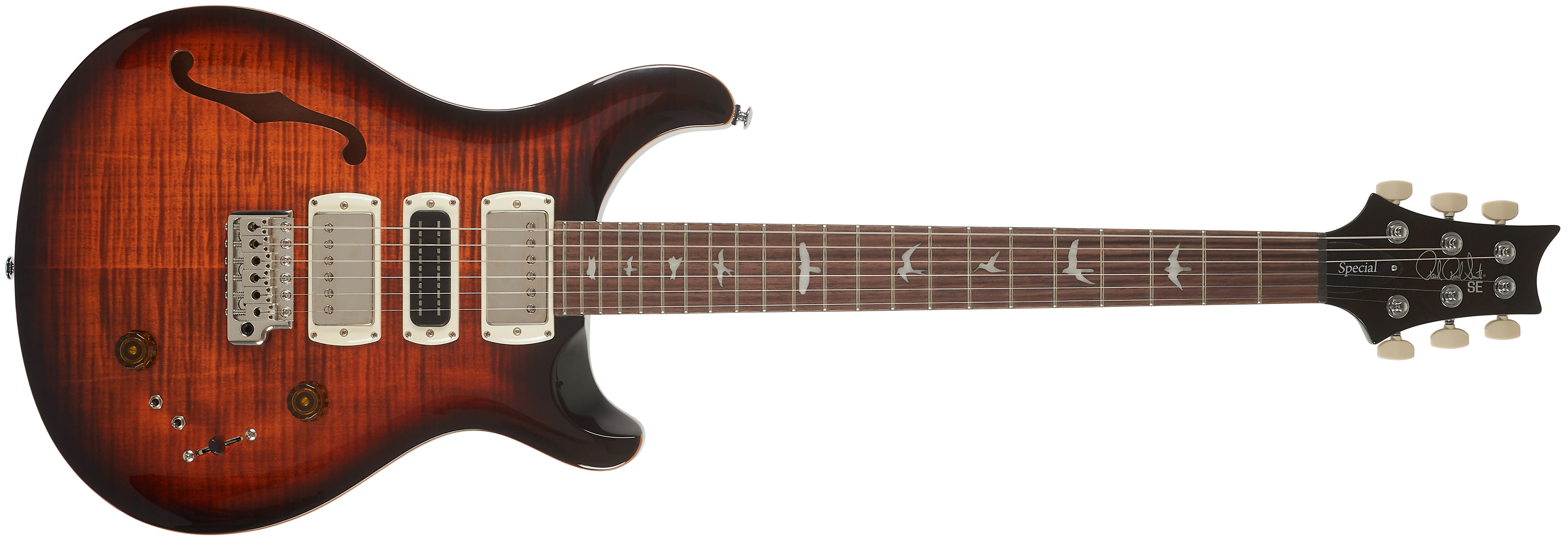 Levně PRS SE Special Semi-Hollow Orange Tiger Smokeburst 2026
