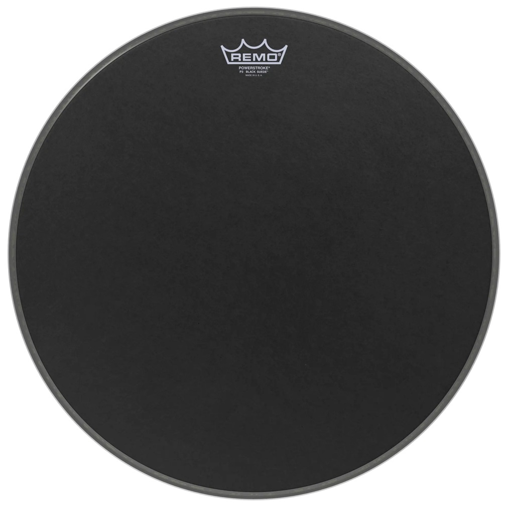 Levně Remo 18" Powerstroke 3 Black Suede