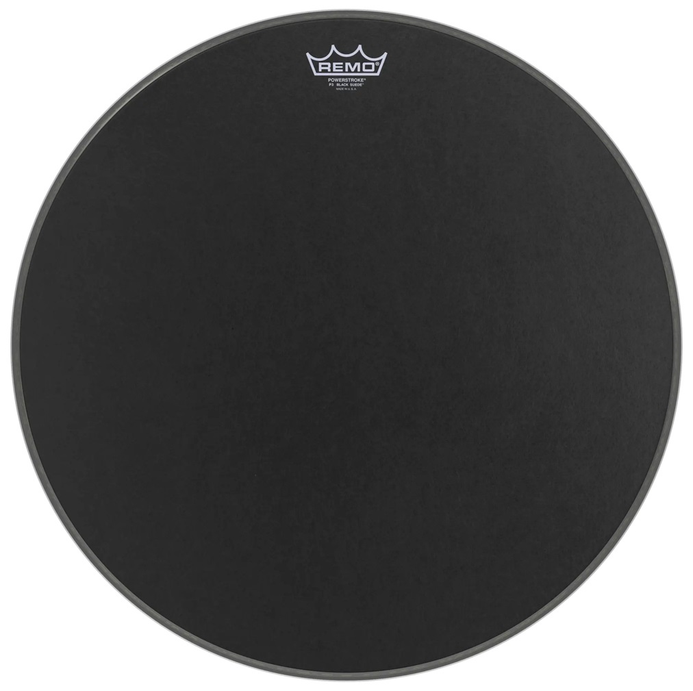 Levně Remo 22" Powerstroke 3 Black Suede