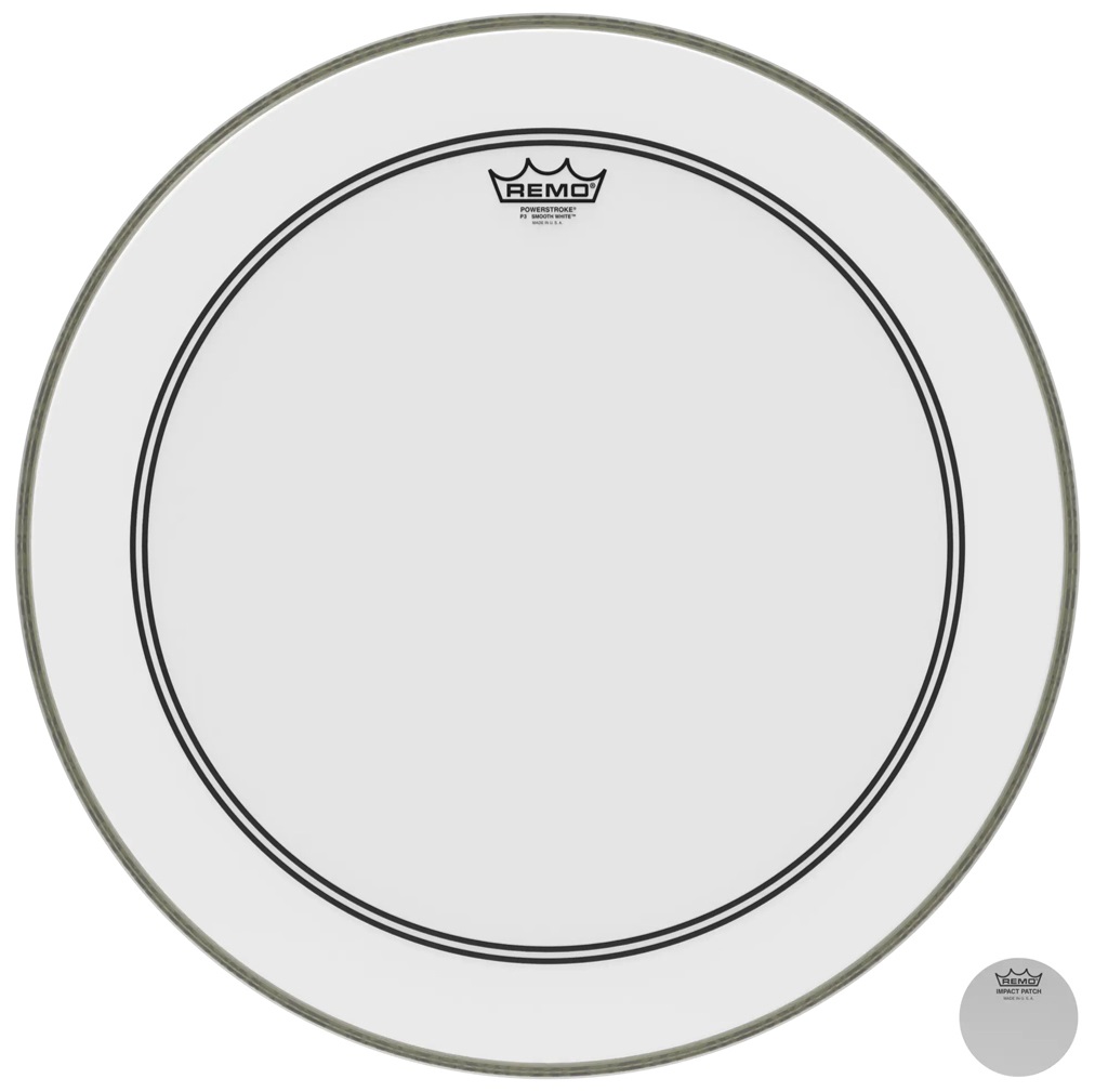 Levně Remo 22" Powerstroke 3 Smooth White