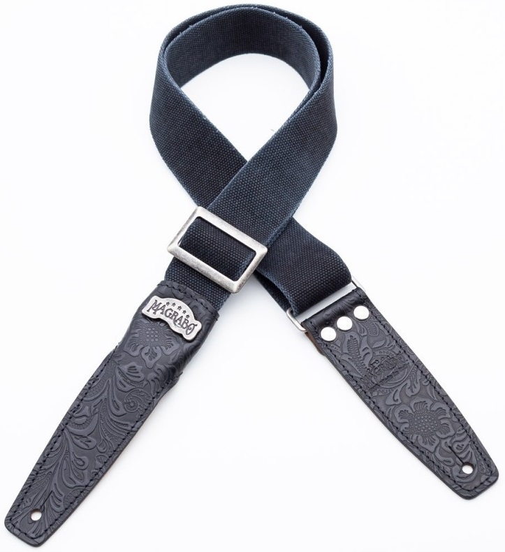 Levně Magrabò Stripe SS Cotton Washed Black 5 cm, Flores Black